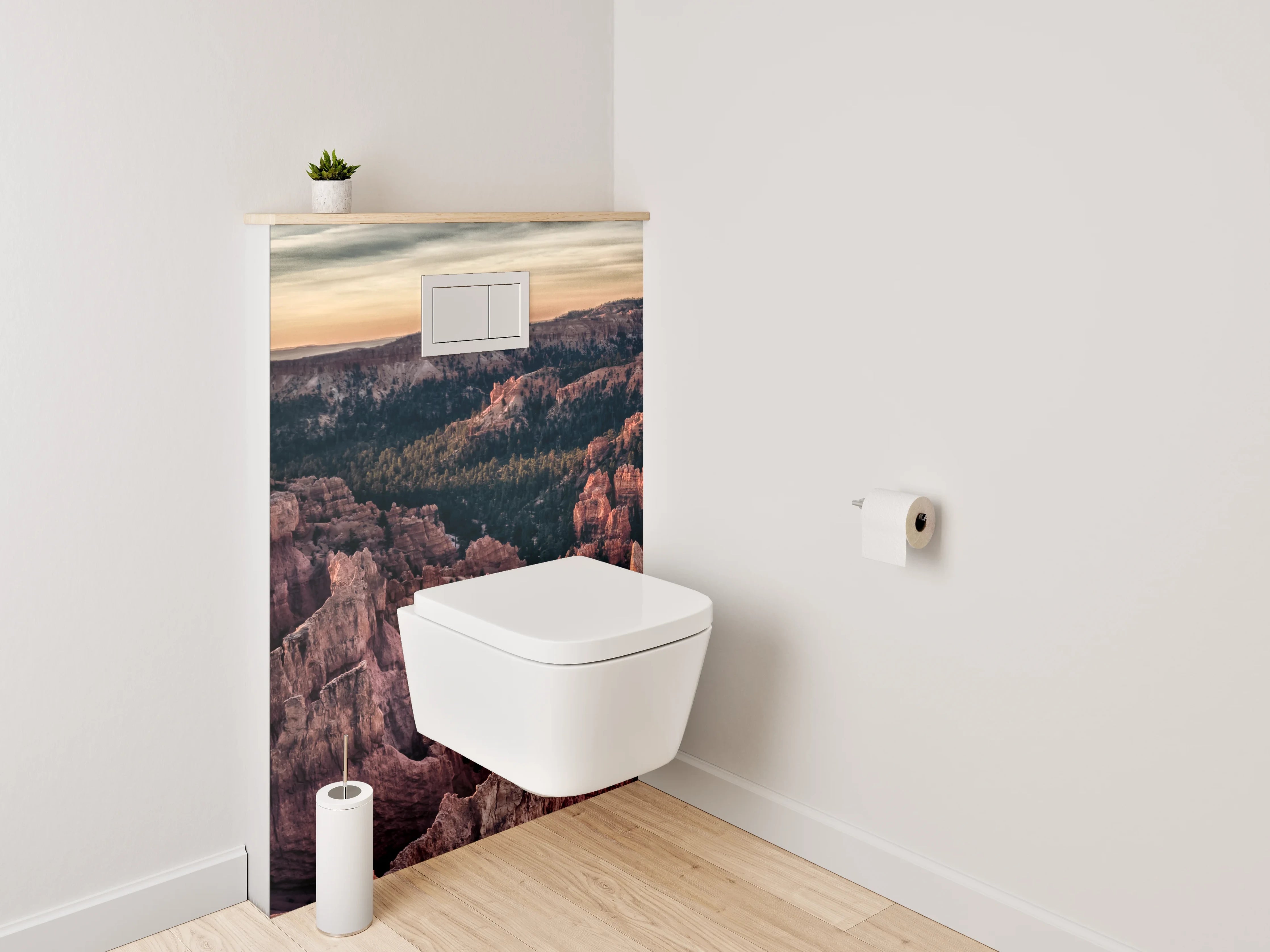 WC-Rückwand - Bryce Canyon im Sonnenuntergang Panorama