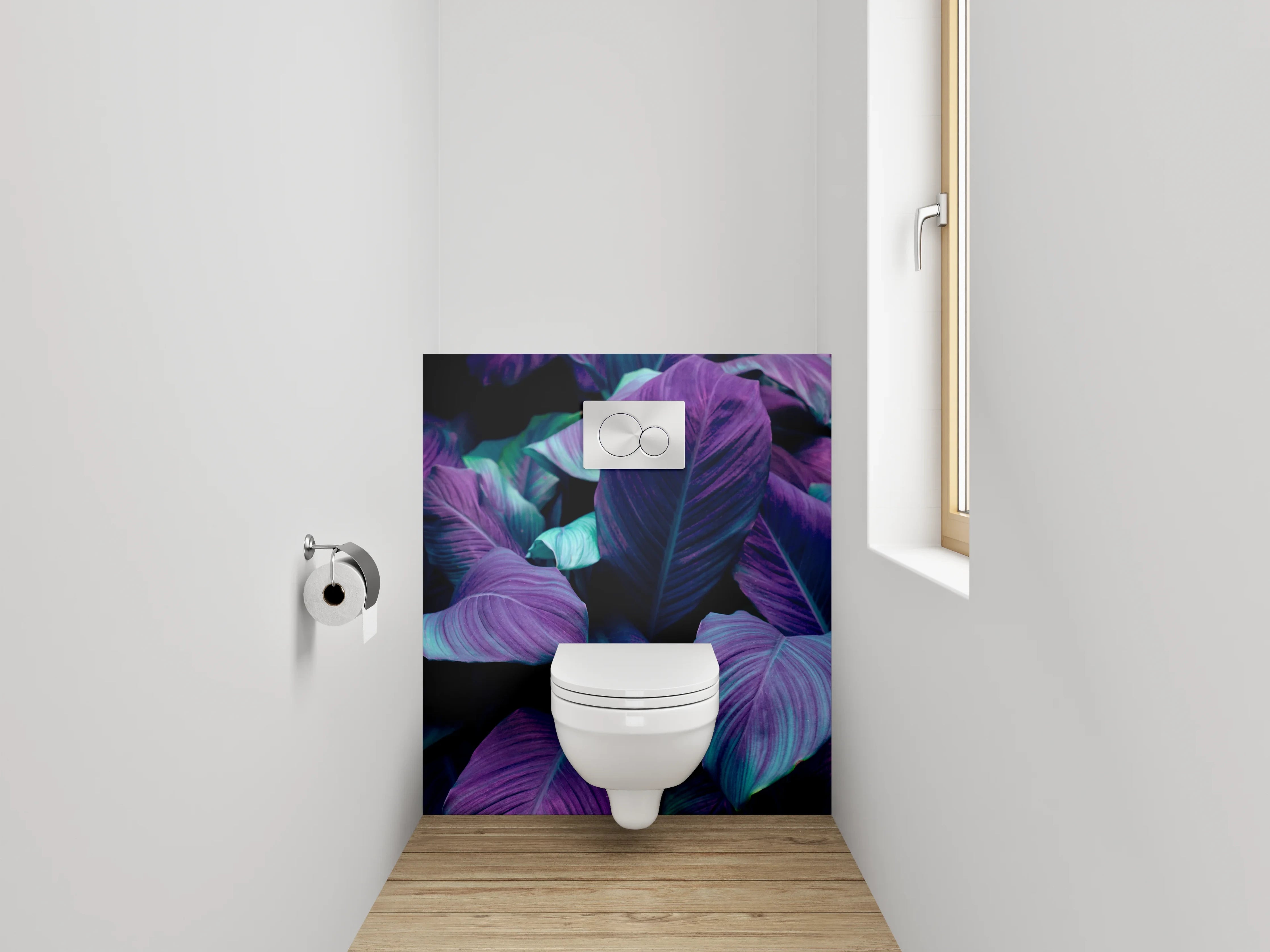 WC-Rückwand - Bunte Blätterpracht Natur Wanddeko
