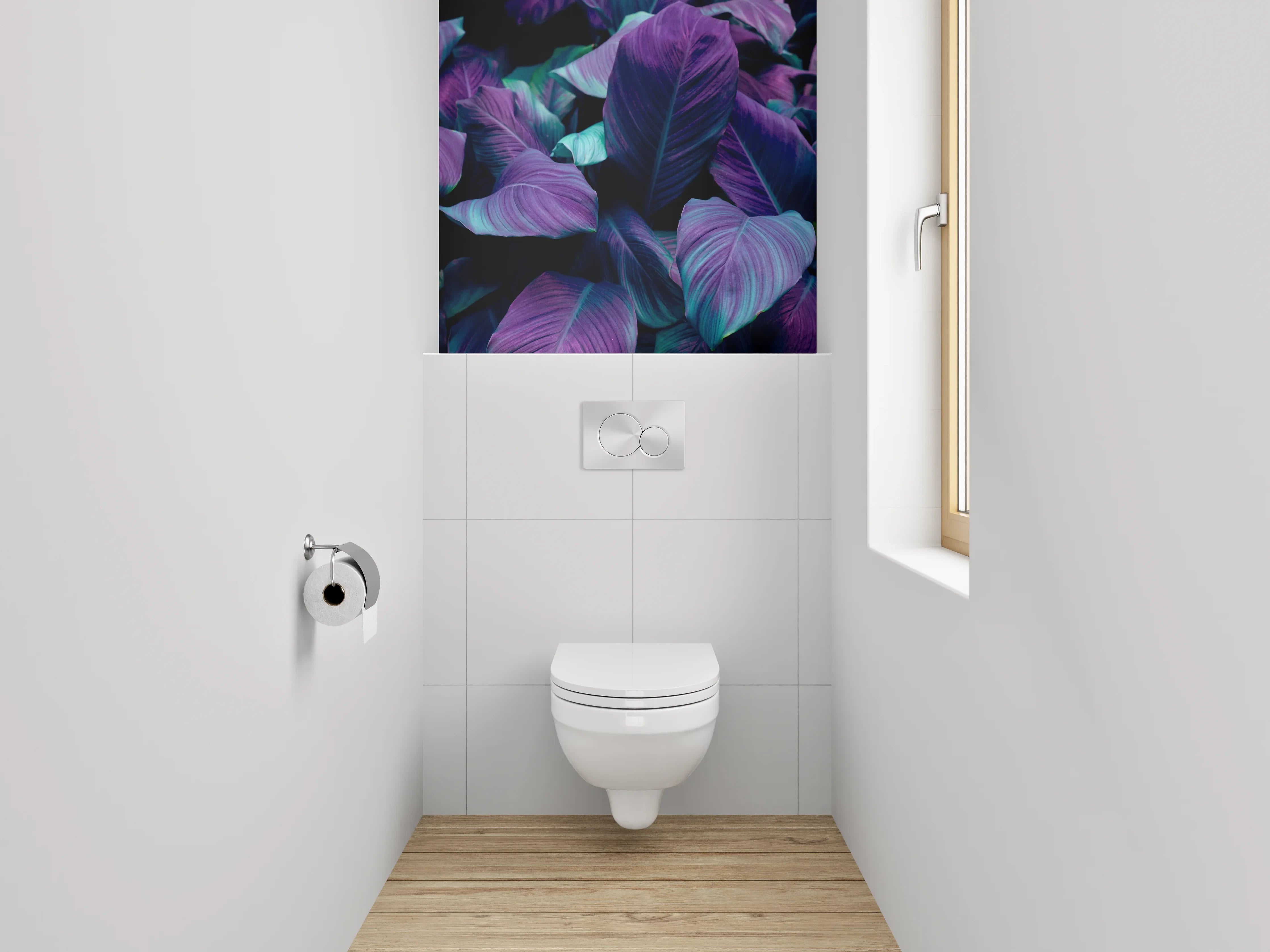WC-Rückwand - Bunte Blätterpracht Natur Wanddeko