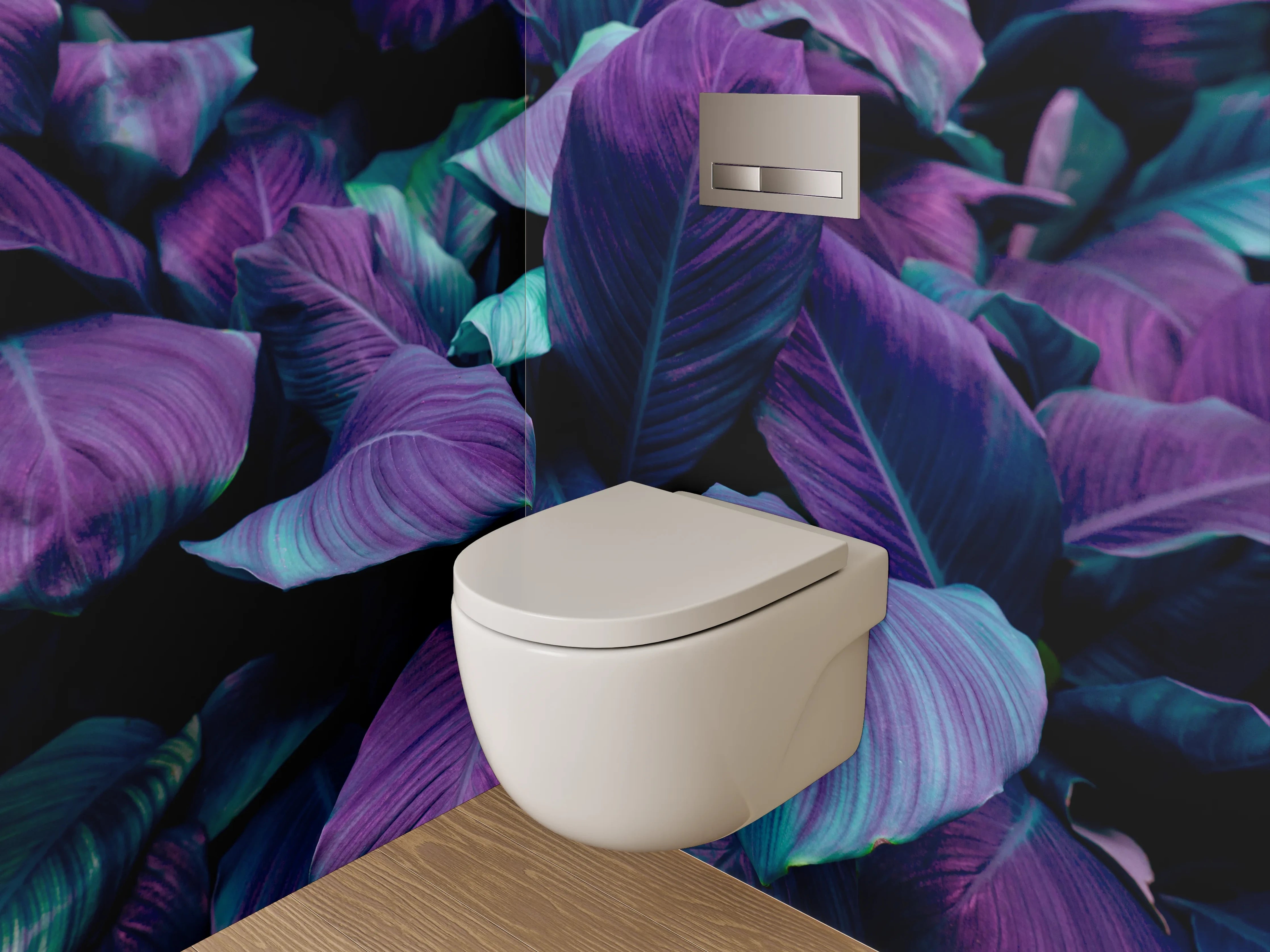 WC-Rückwand - Bunte Blätterpracht Natur Wanddeko