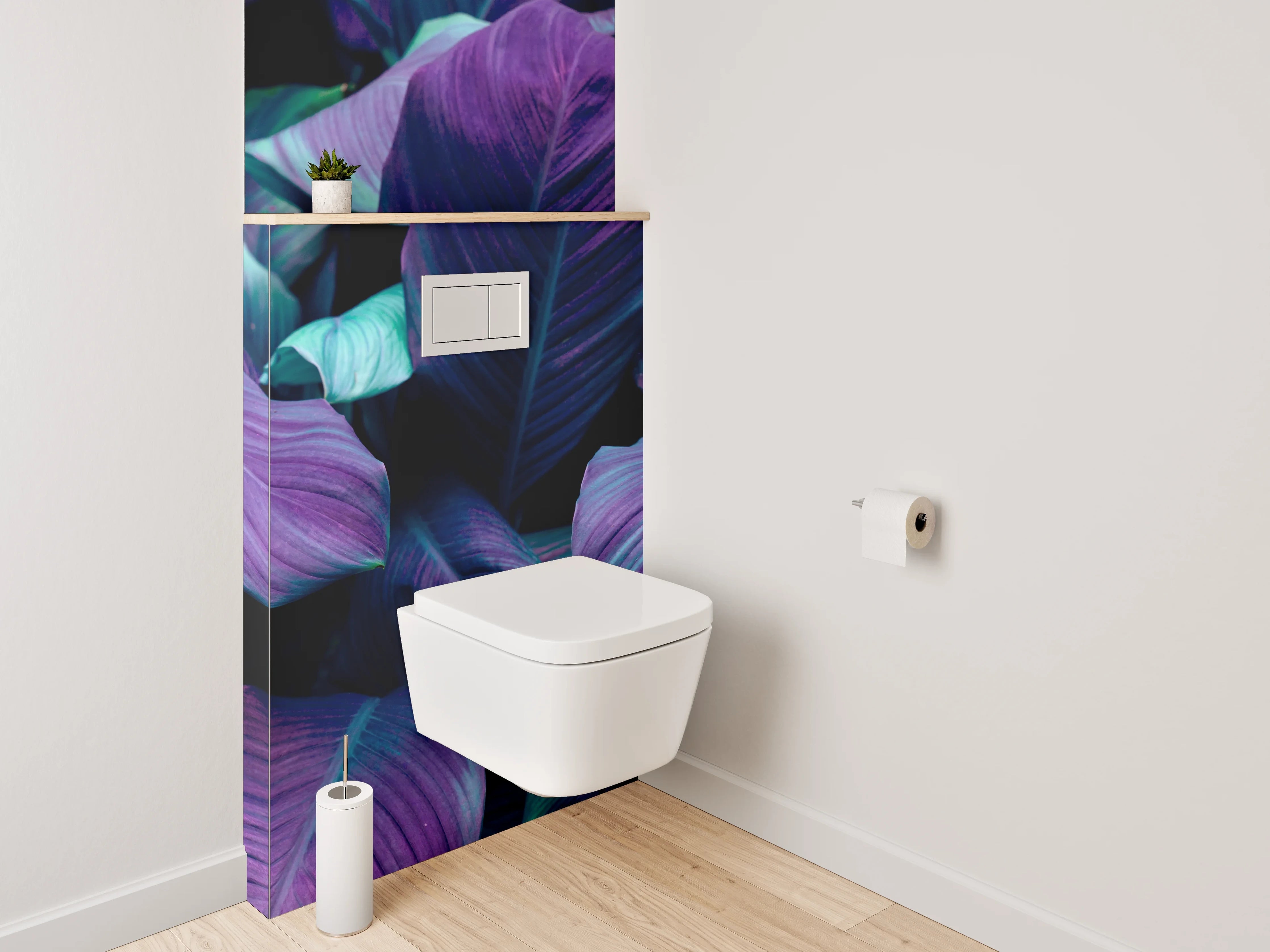 WC-Rückwand - Bunte Blätterpracht Natur Wanddeko