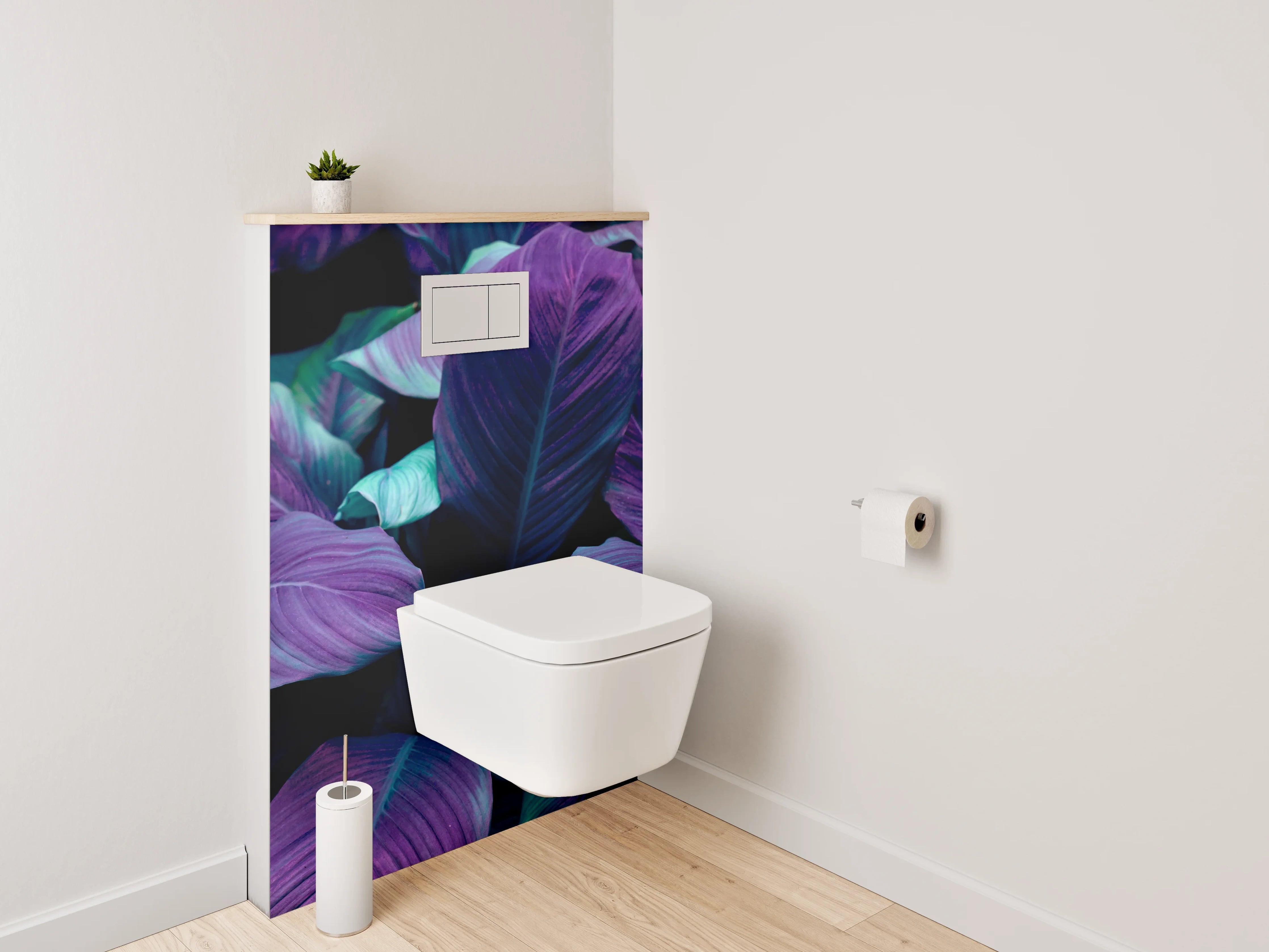 WC-Rückwand - Bunte Blätterpracht Natur Wanddeko