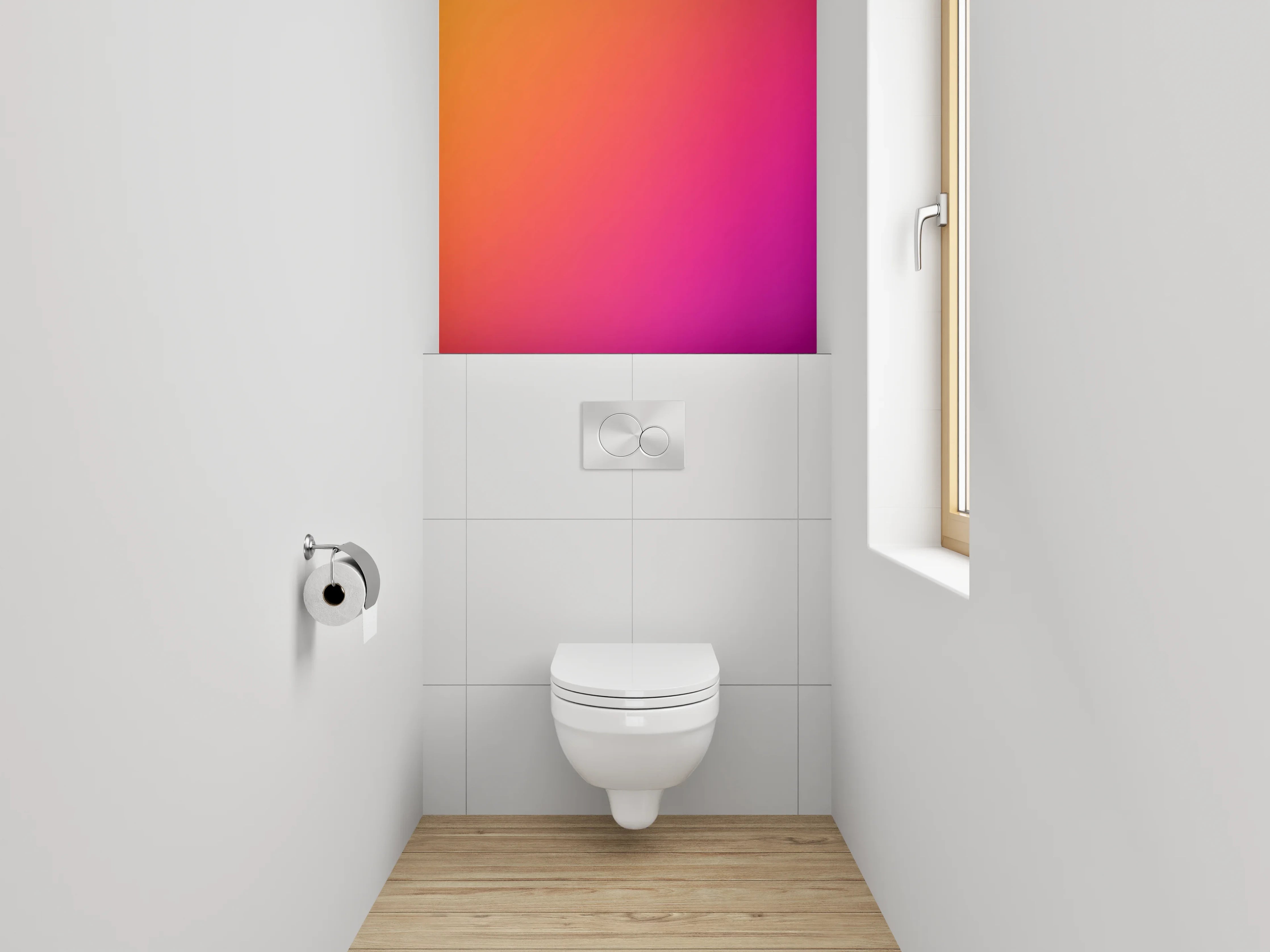 WC-Rückwand - Bunte Farbverlaufs-Textur