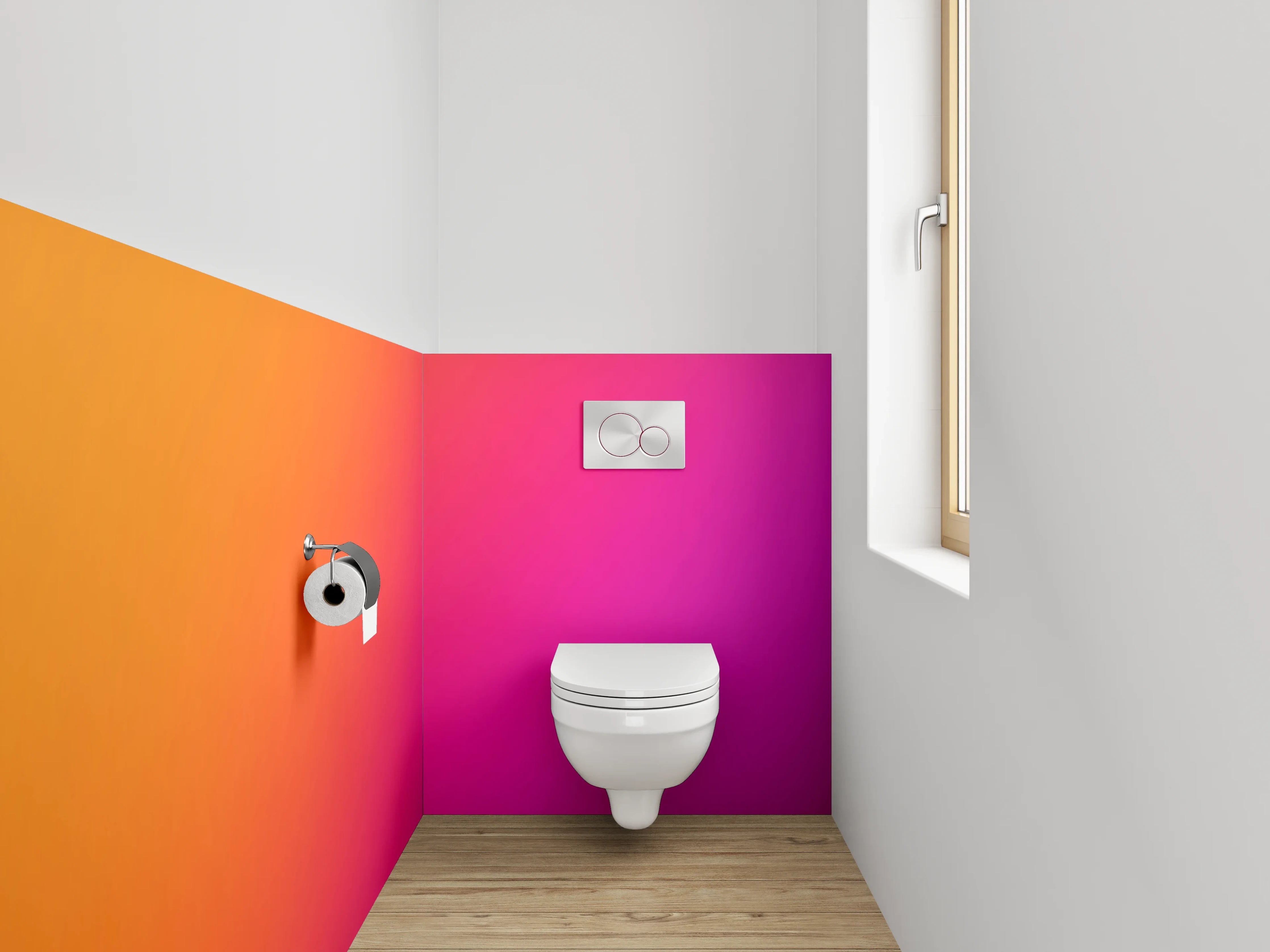 WC-Rückwand - Bunte Farbverlaufs-Textur