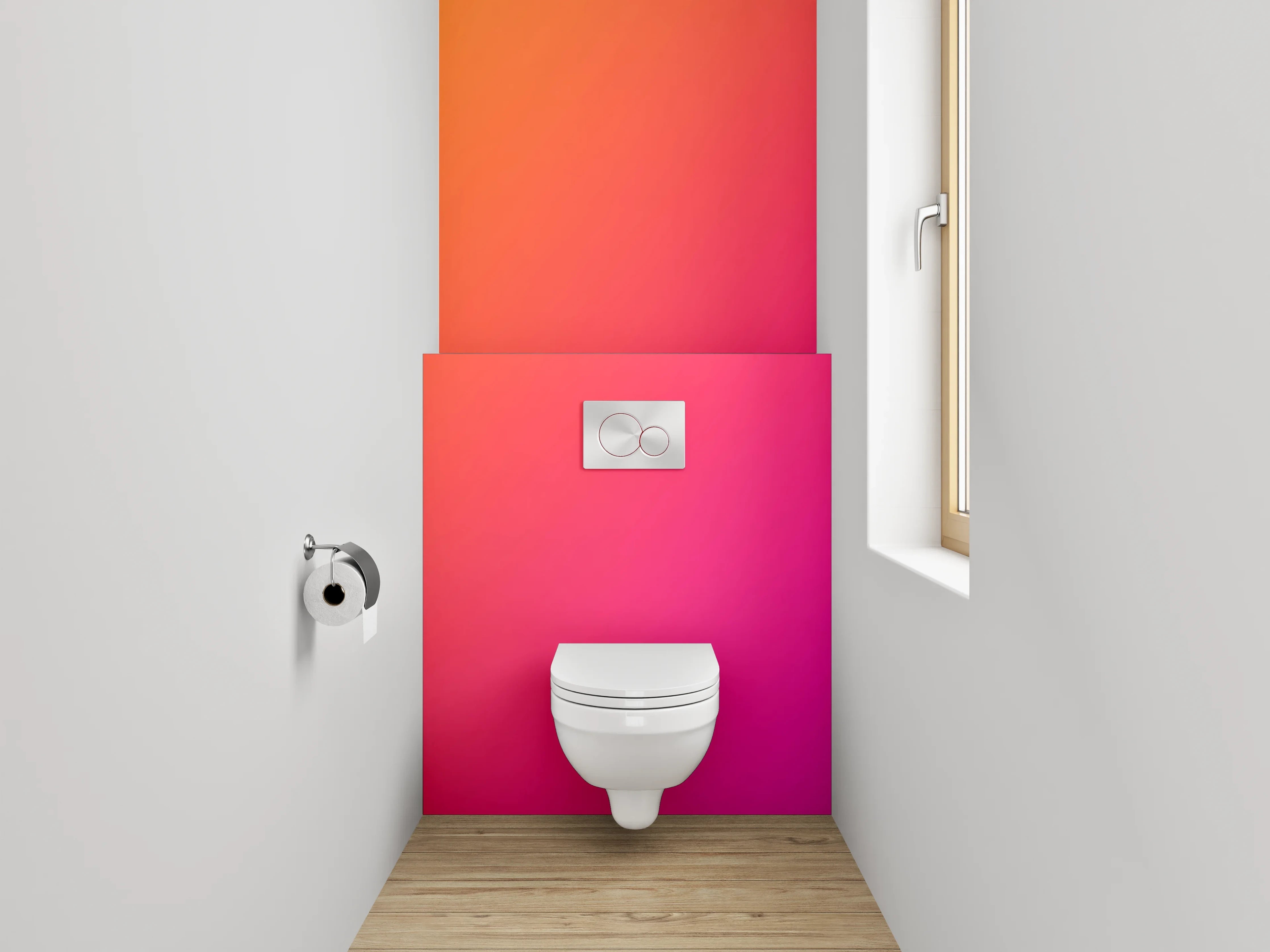 WC-Rückwand - Bunte Farbverlaufs-Textur