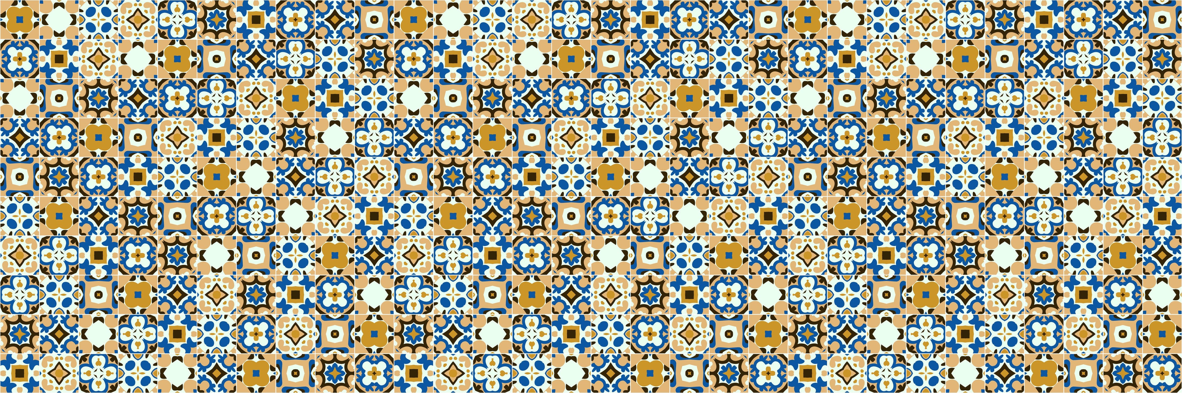 WC-Rückwand-Buntes marokkanisches Mosaik Muster