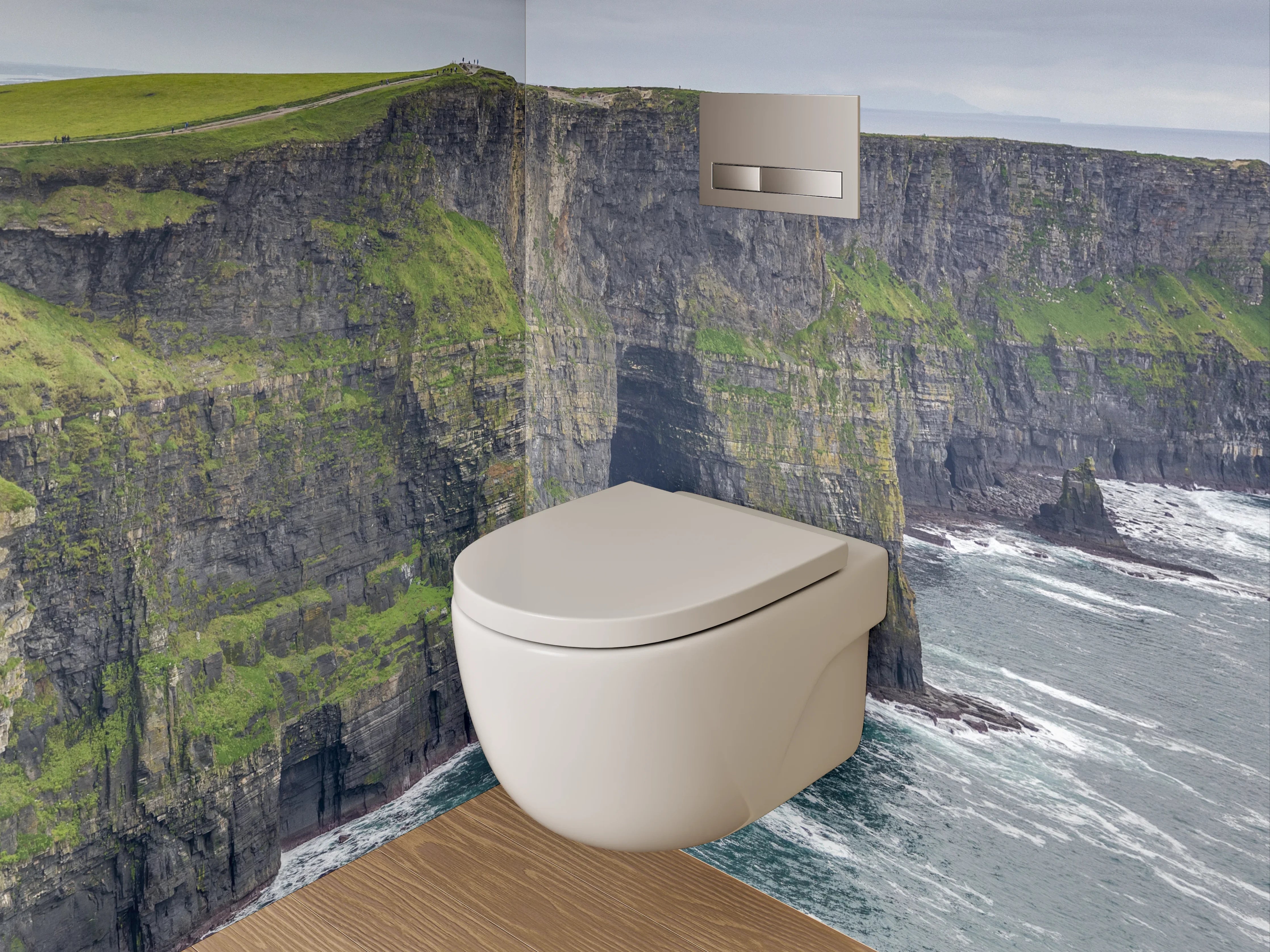 WC-Rückwand - Cliffs of Moher Naturkulisse Panoramabild