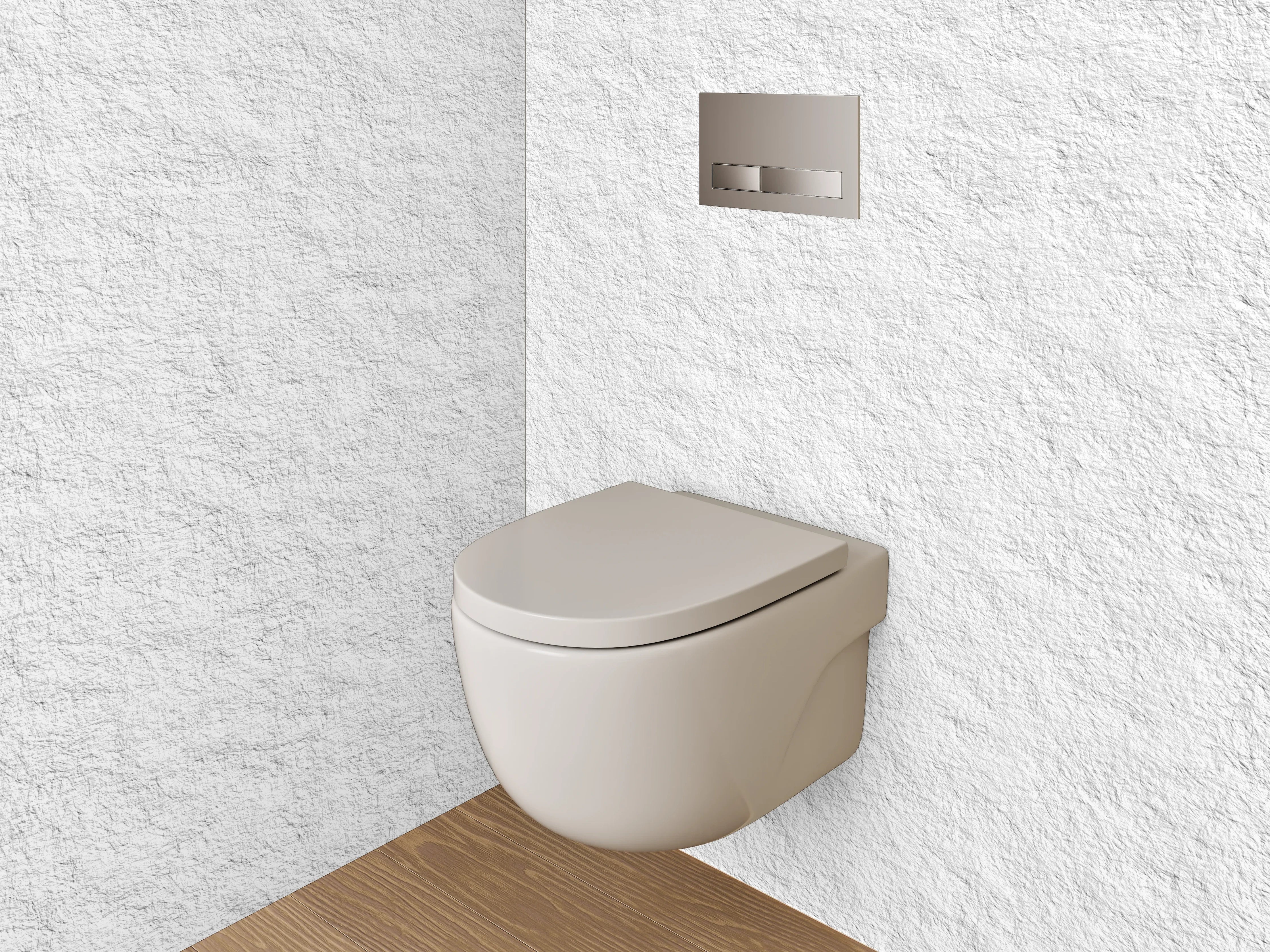 WC-Rückwand - Dezente weiße Struktur-Optik