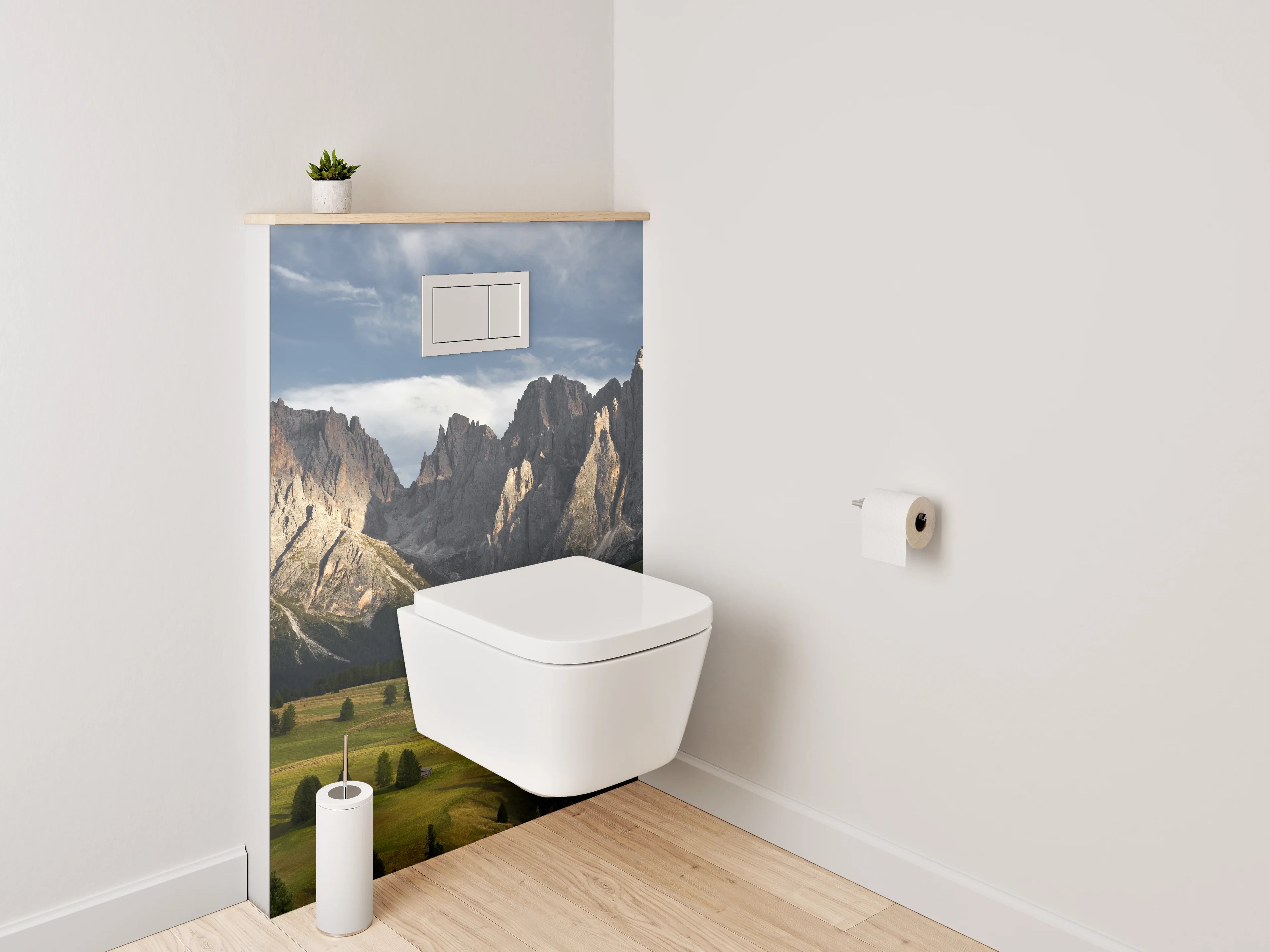 WC-Rückwand - Dolomiten Panorama Landschaft Fotografie
