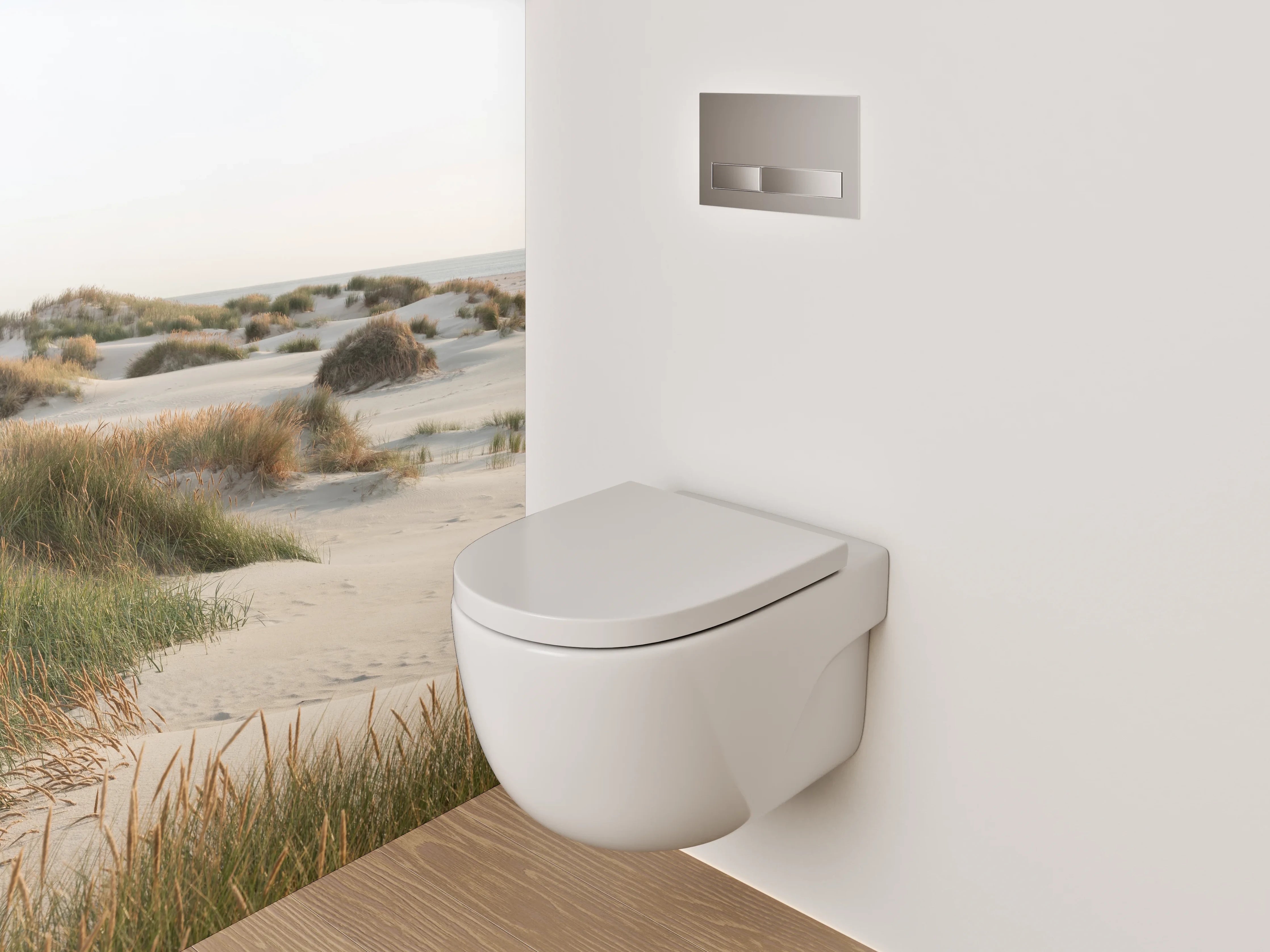 WC-Rückwand - Dünenlandschaft am Nordseestrand Fotomotiv