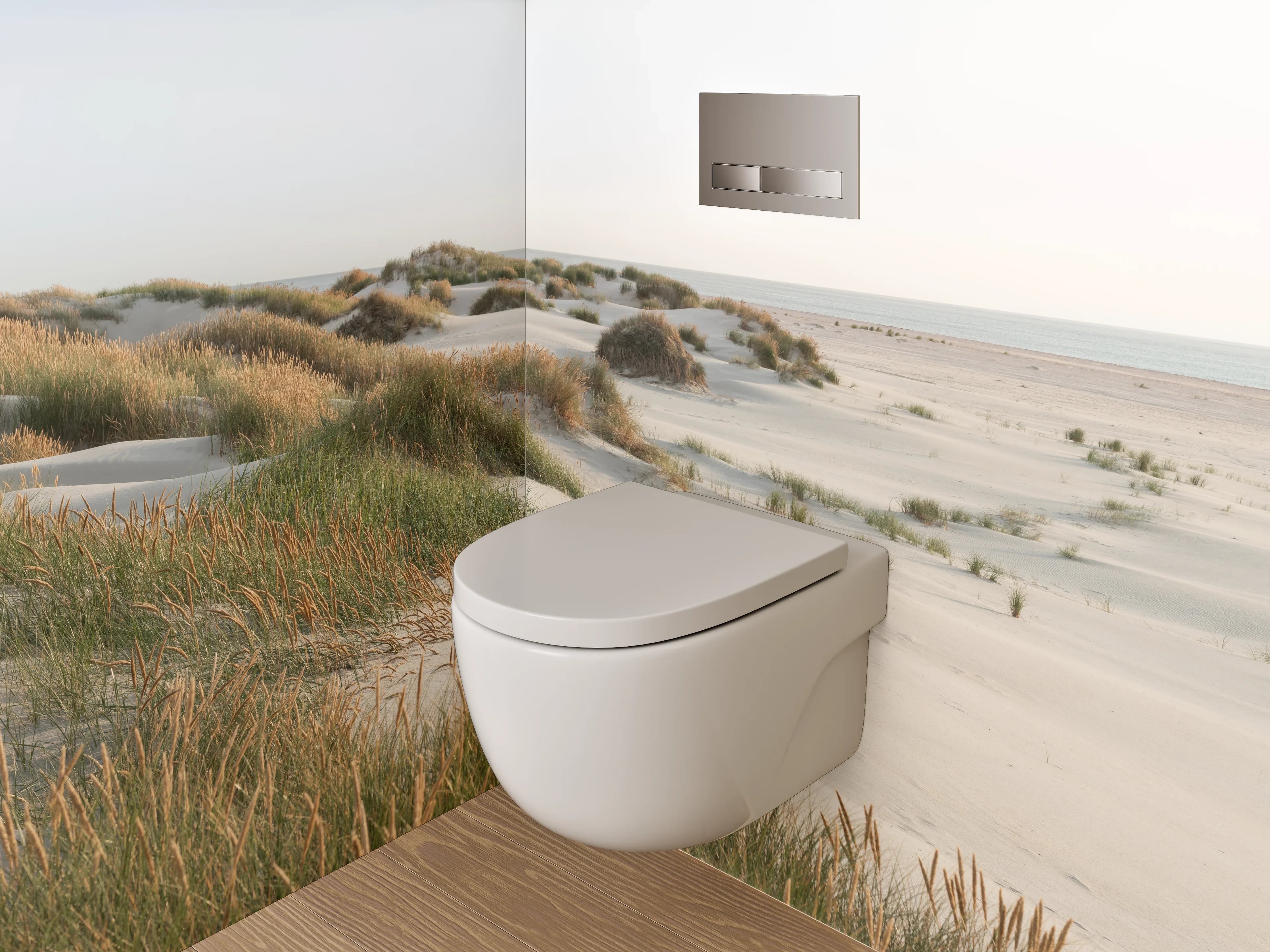 WC-Rückwand - Dünenlandschaft am Nordseestrand Fotomotiv