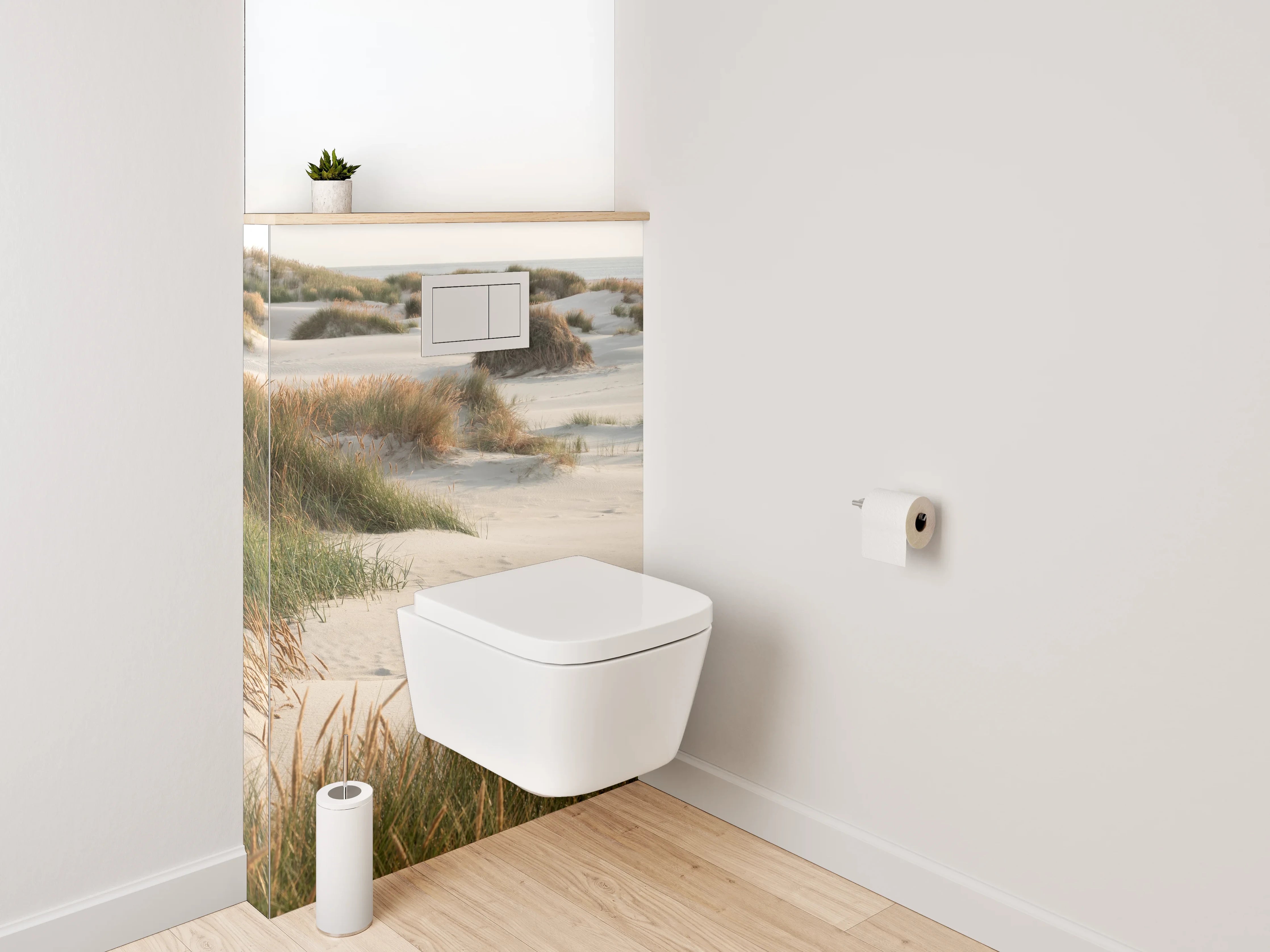 WC-Rückwand - Dünenlandschaft am Nordseestrand Fotomotiv