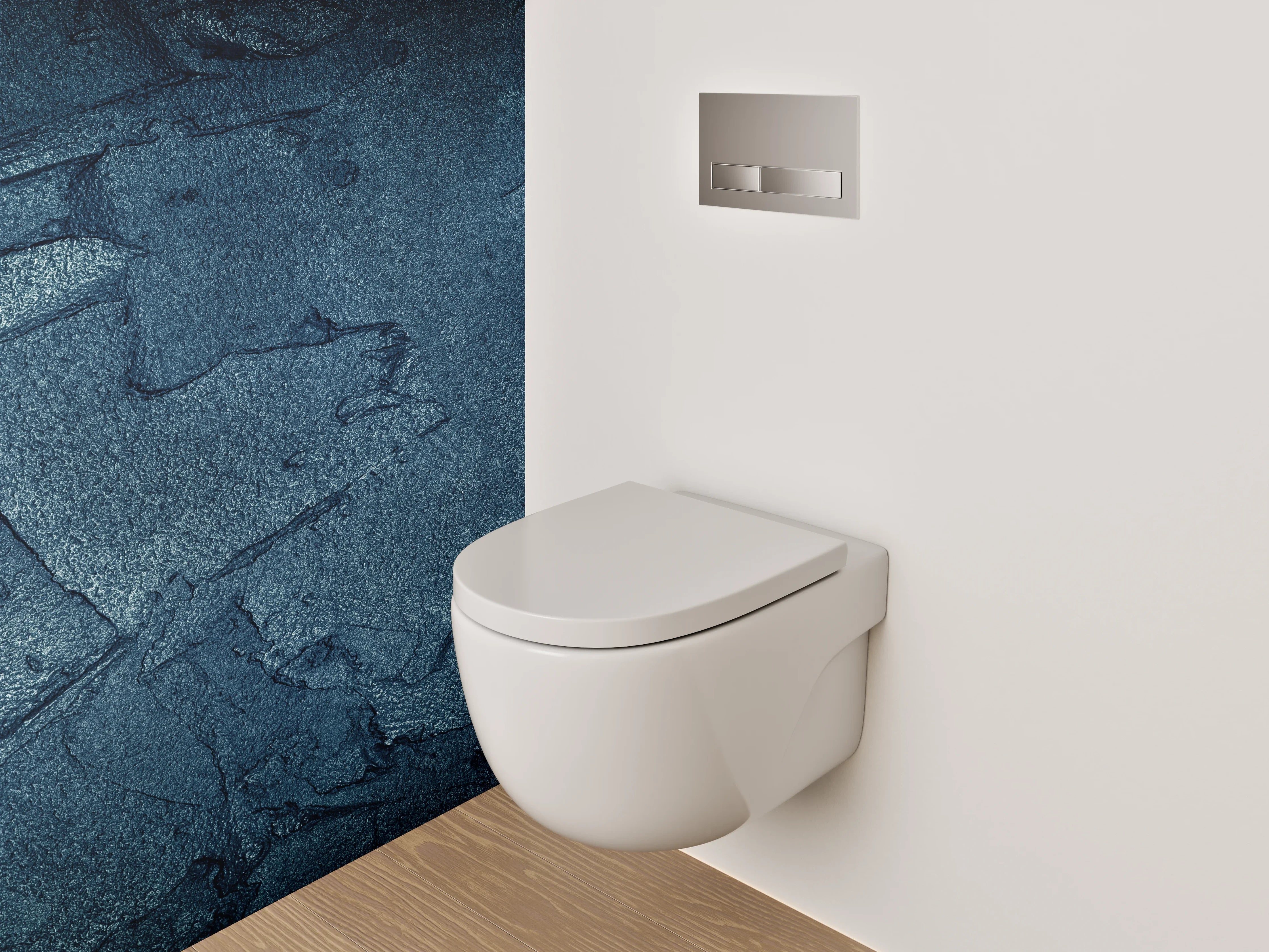 WC-Rückwand - Dunkle Betonoptik Struktur