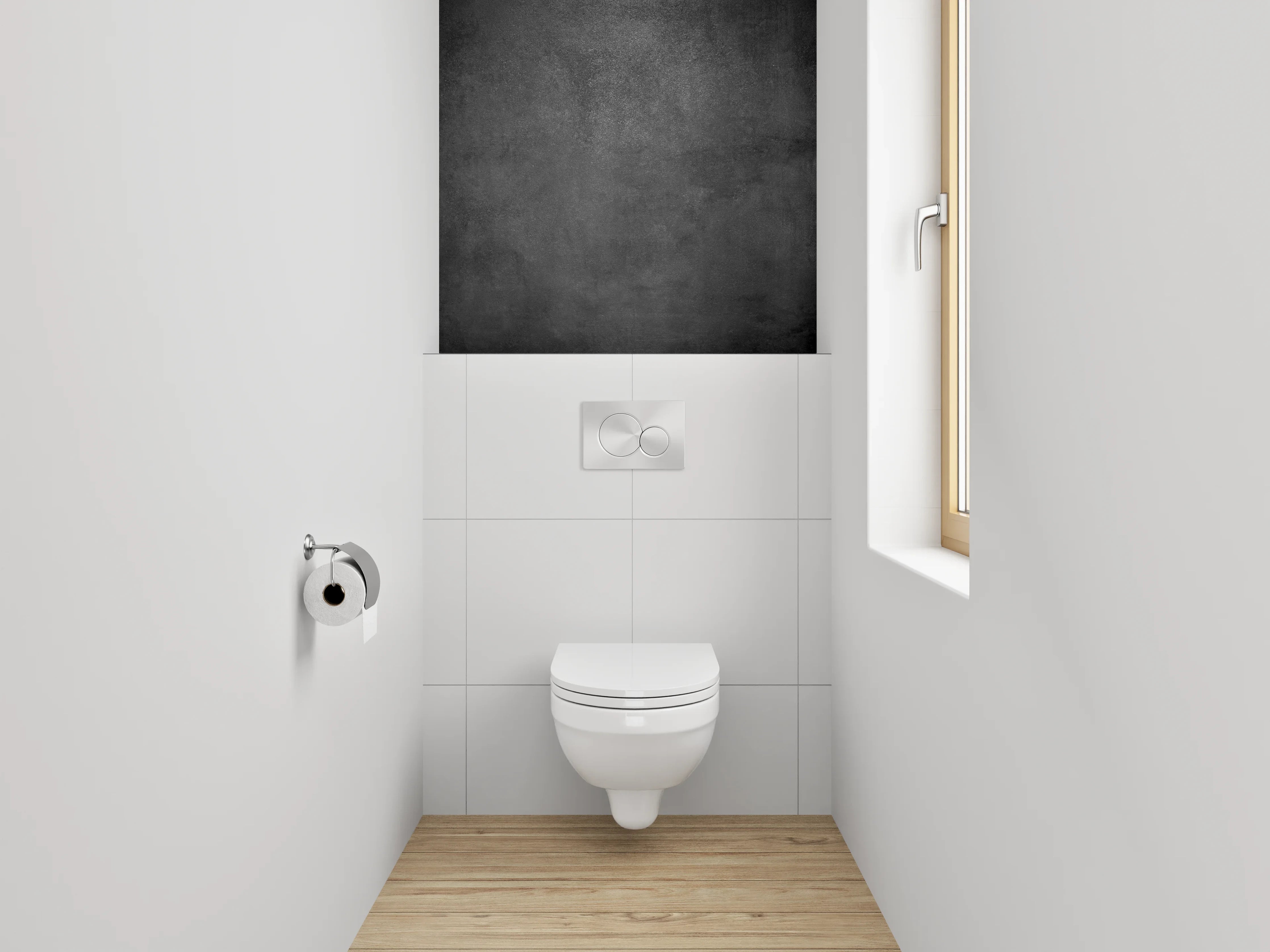 WC-Rückwand - Dunkle Graue Textur