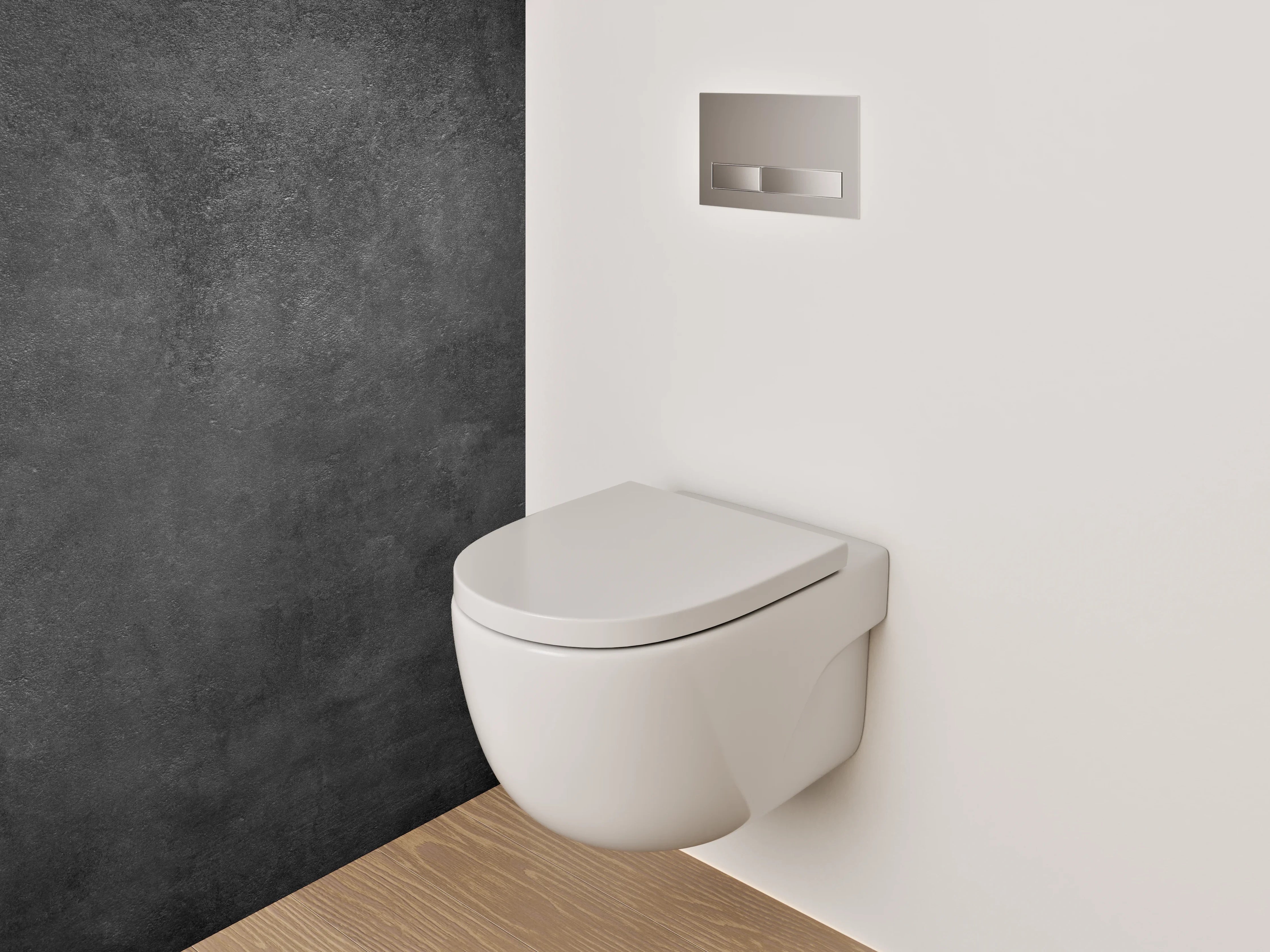WC-Rückwand - Dunkle Graue Textur