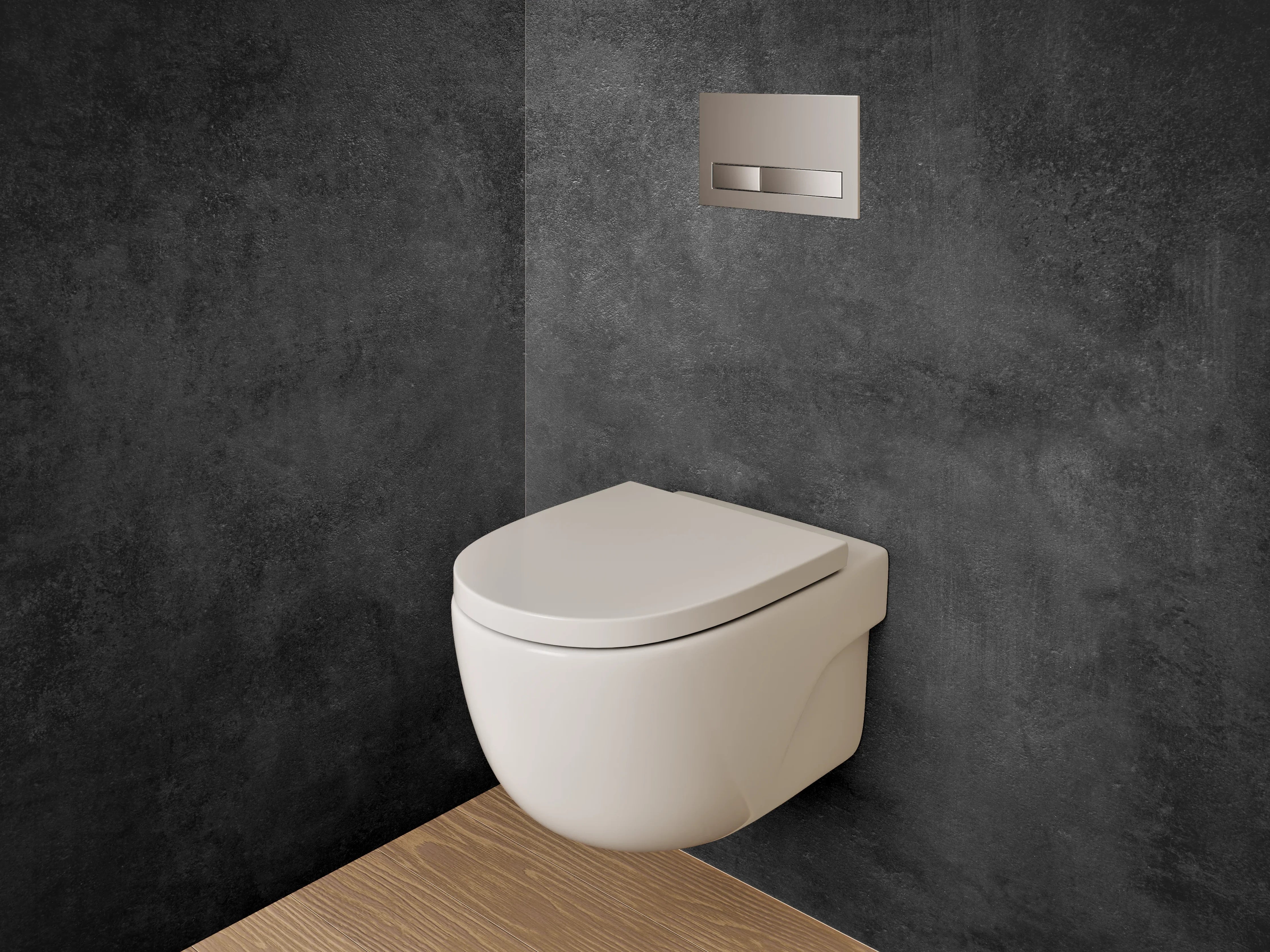 WC-Rückwand - Dunkle Graue Textur
