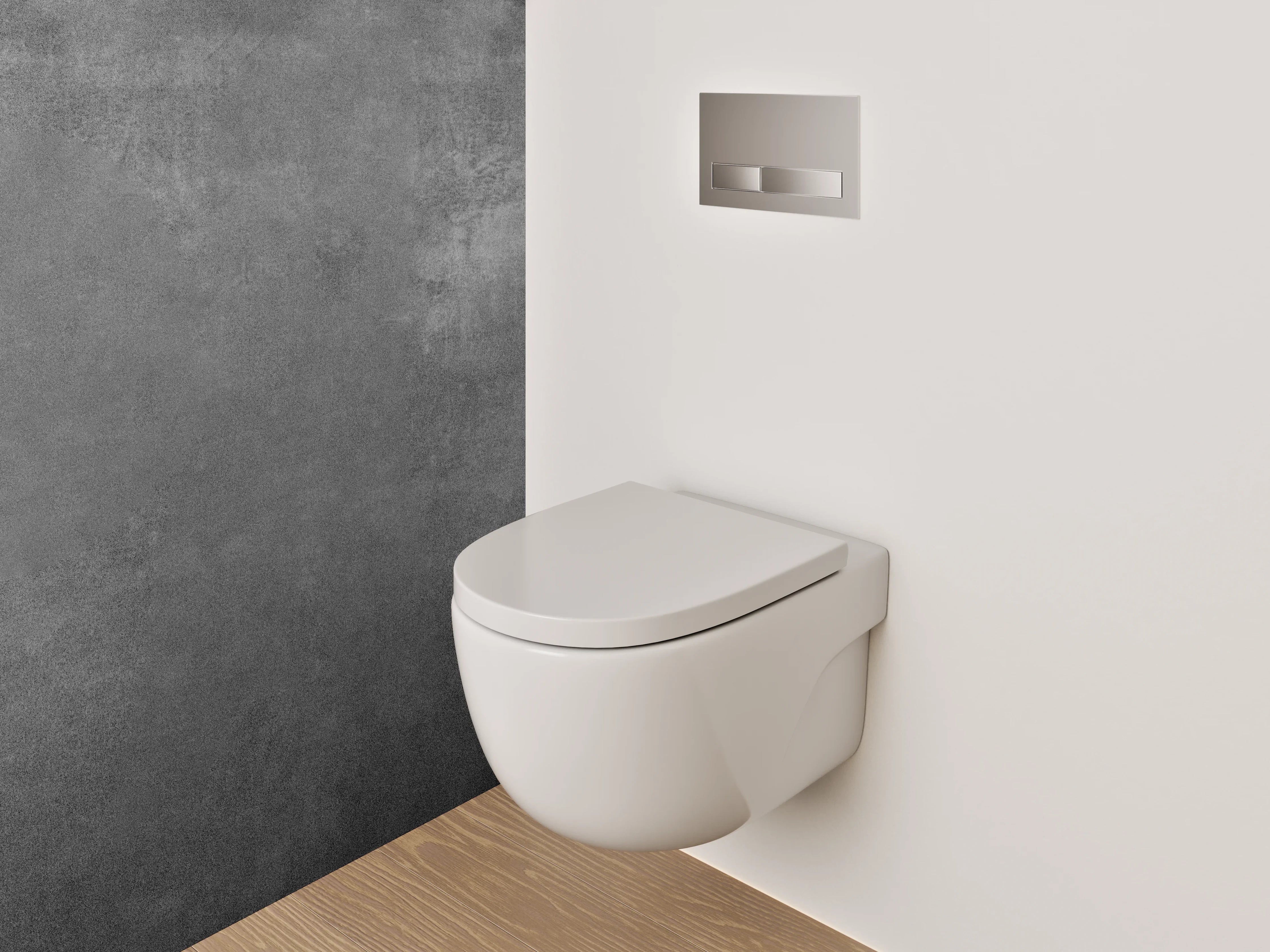 WC-Rückwand - Dunkle Steinoptik Grau Abstrakt
