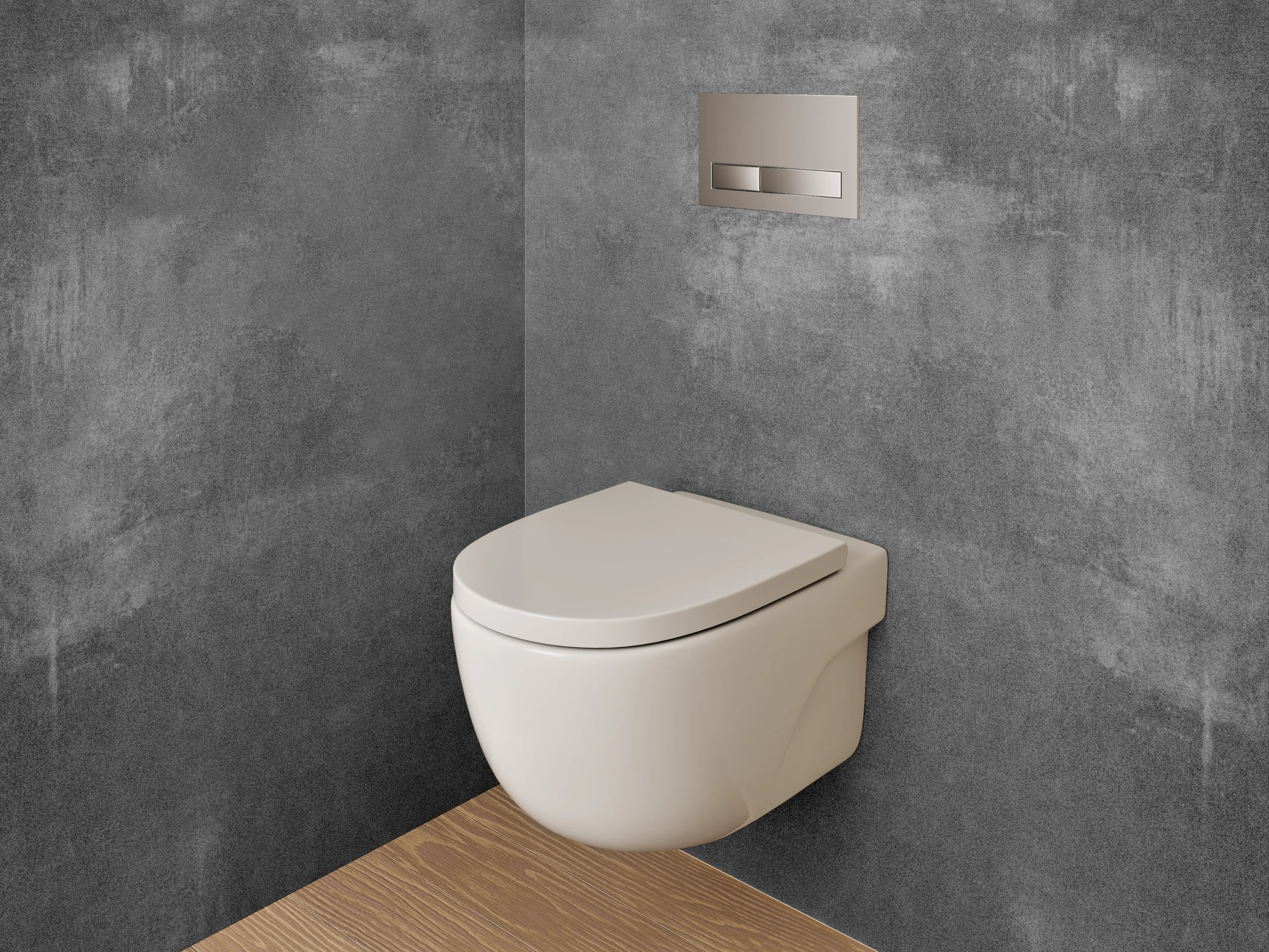 WC-Rückwand - Dunkle Steinoptik Grau Abstrakt