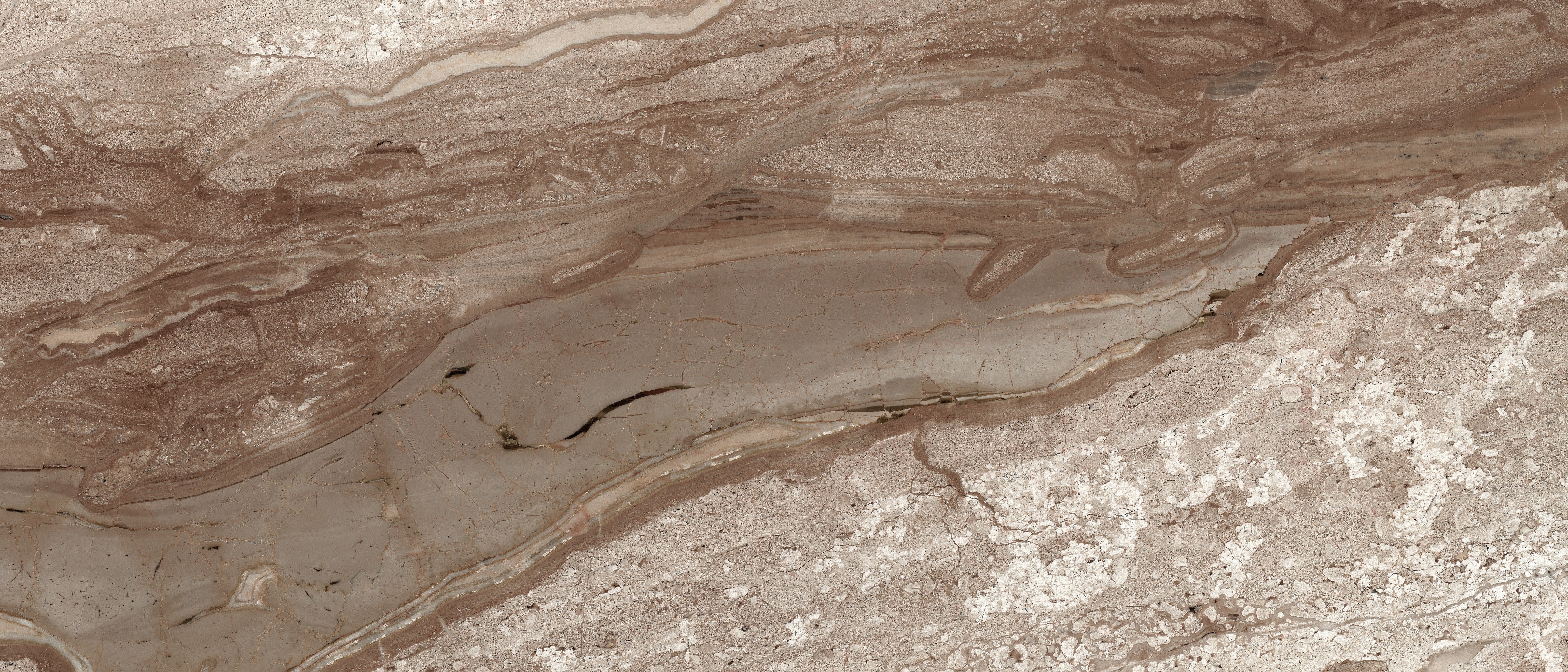 WC-Rückwand-Edler Marmor in Braun-Beige