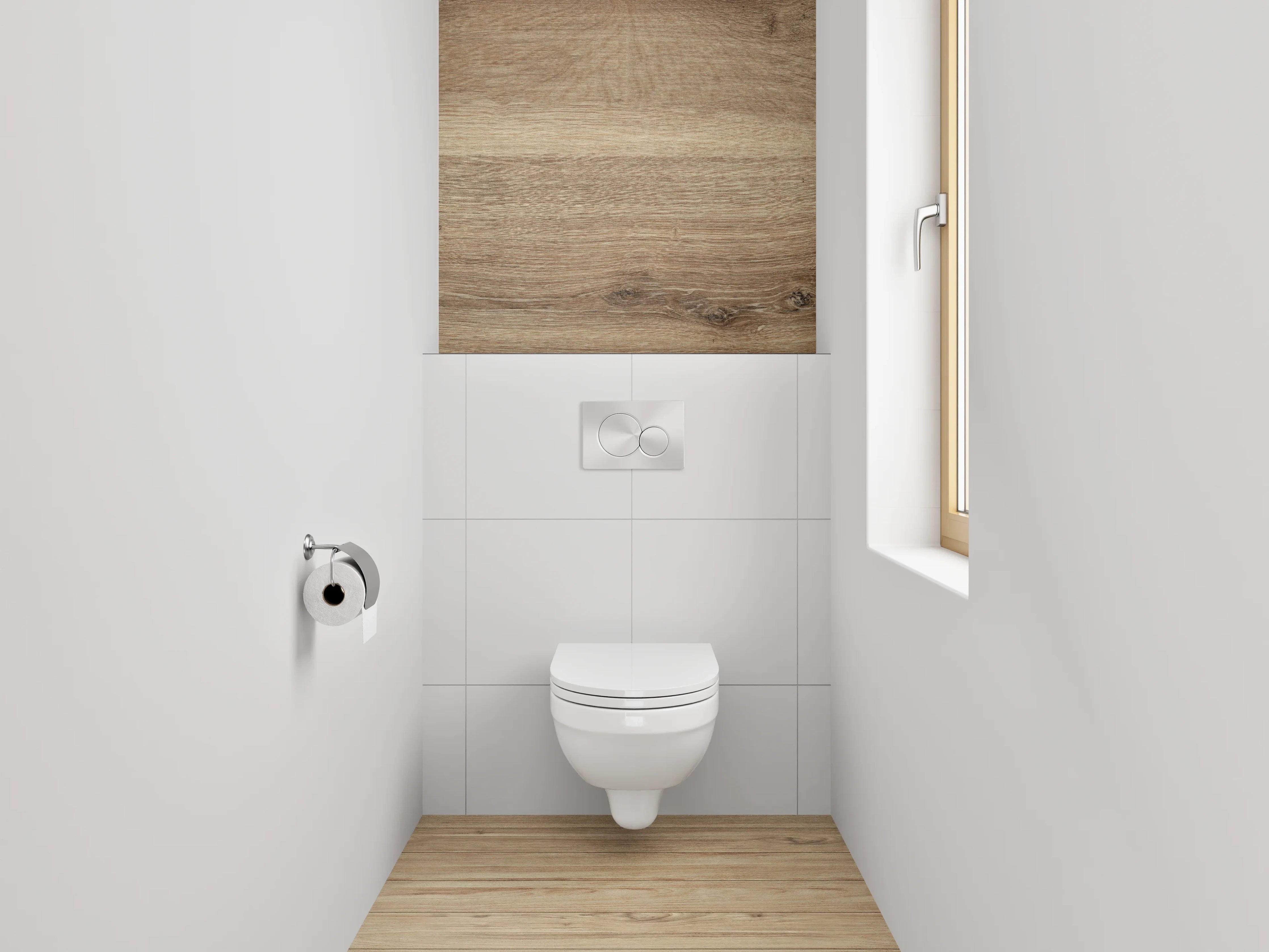 WC-Rückwand - Eiche Holzoptik Dekorplatte