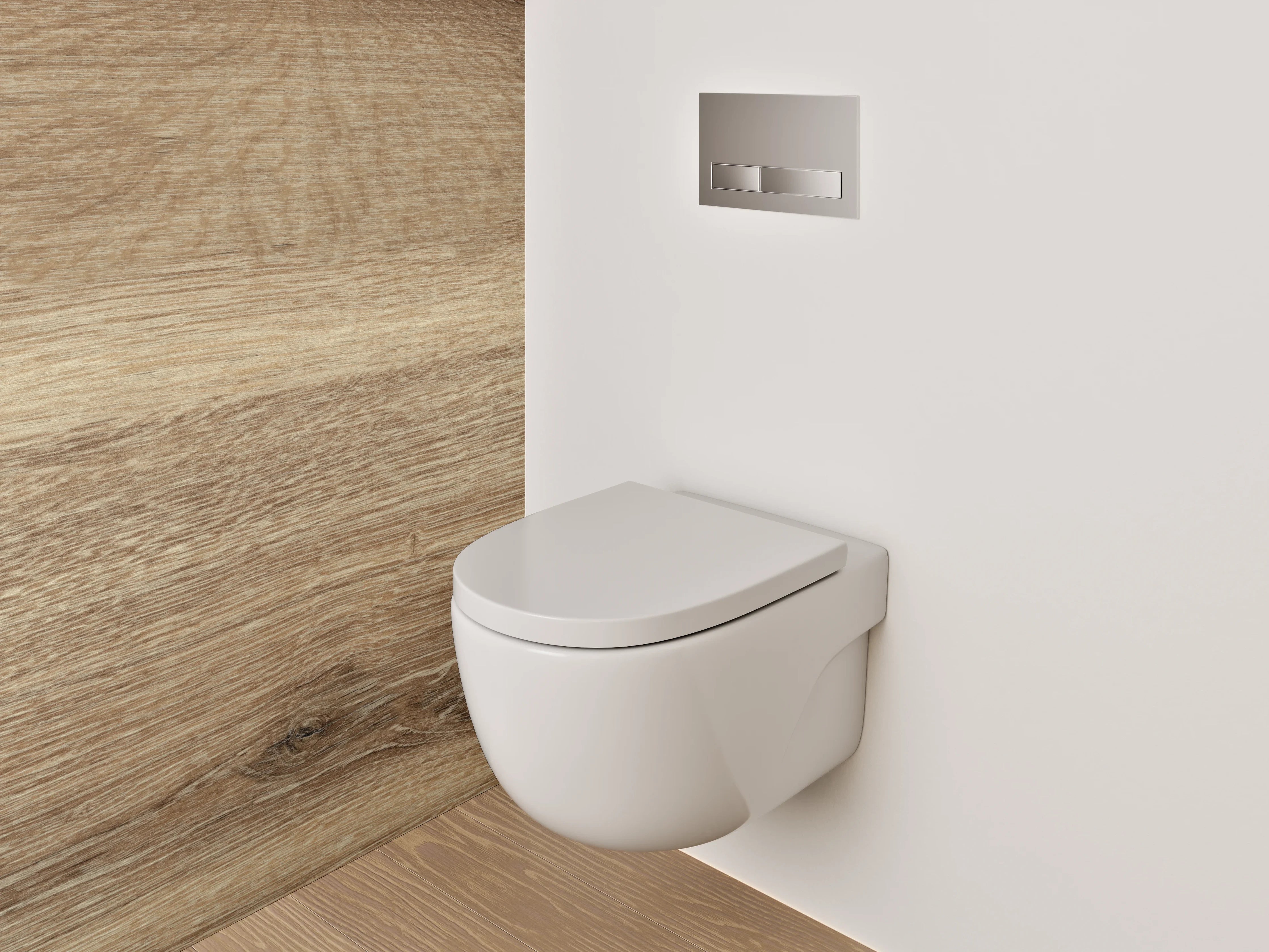 WC-Rückwand - Eiche Holzoptik Dekorplatte