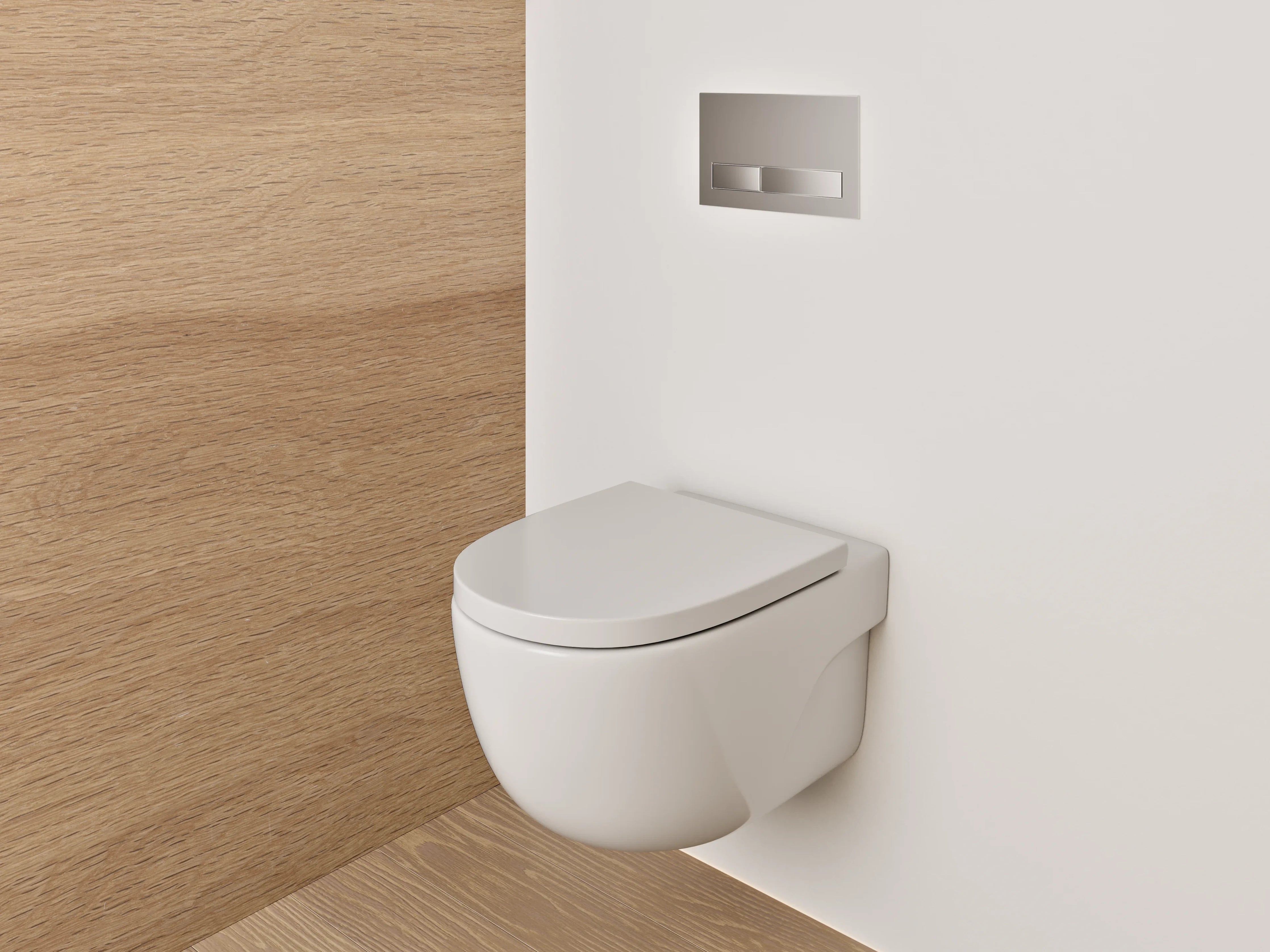 WC-Rückwand - Elegante Holzhaptik