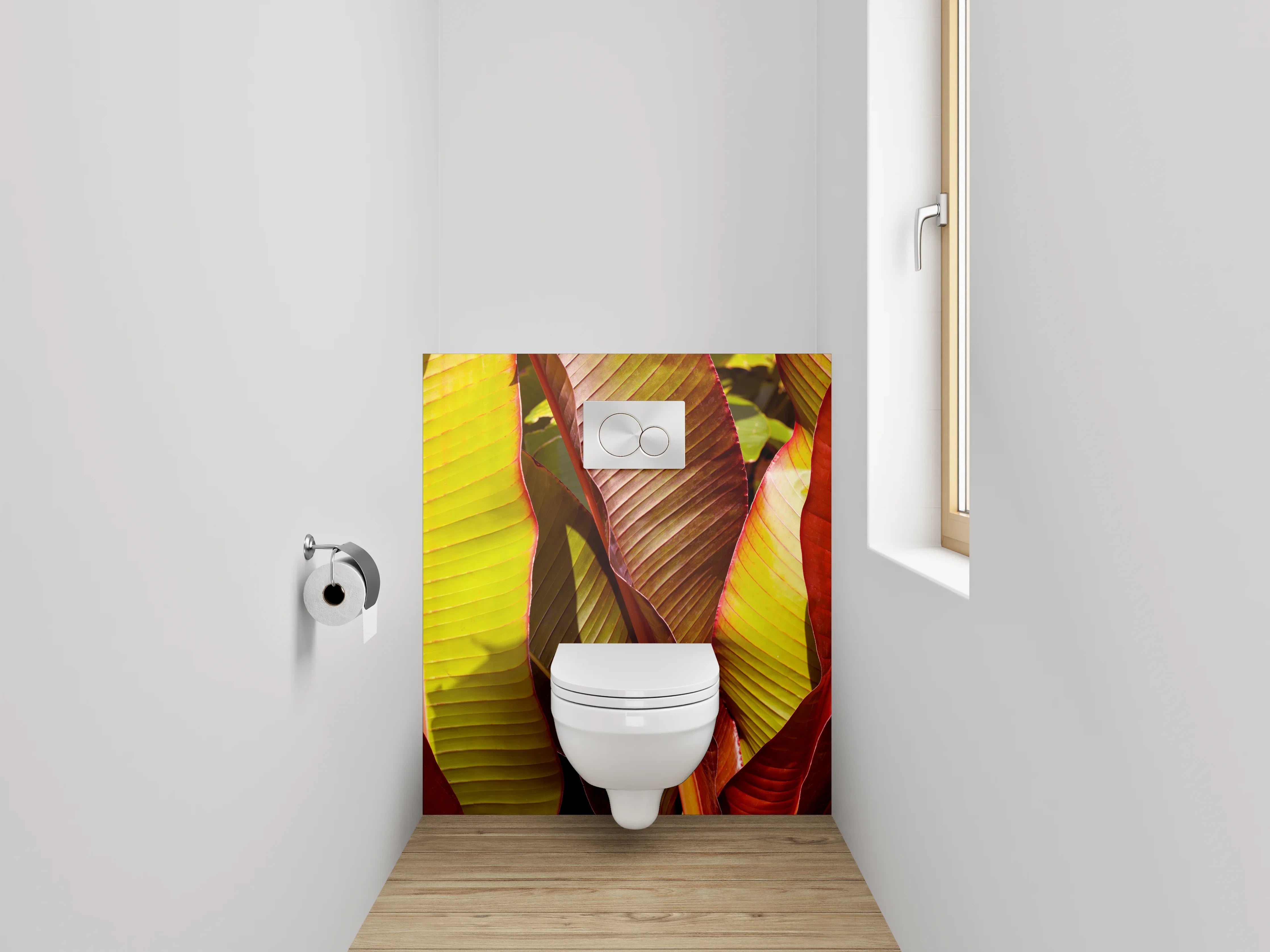 WC-Rückwand - Exotische Bananenblätter Fotomotiv
