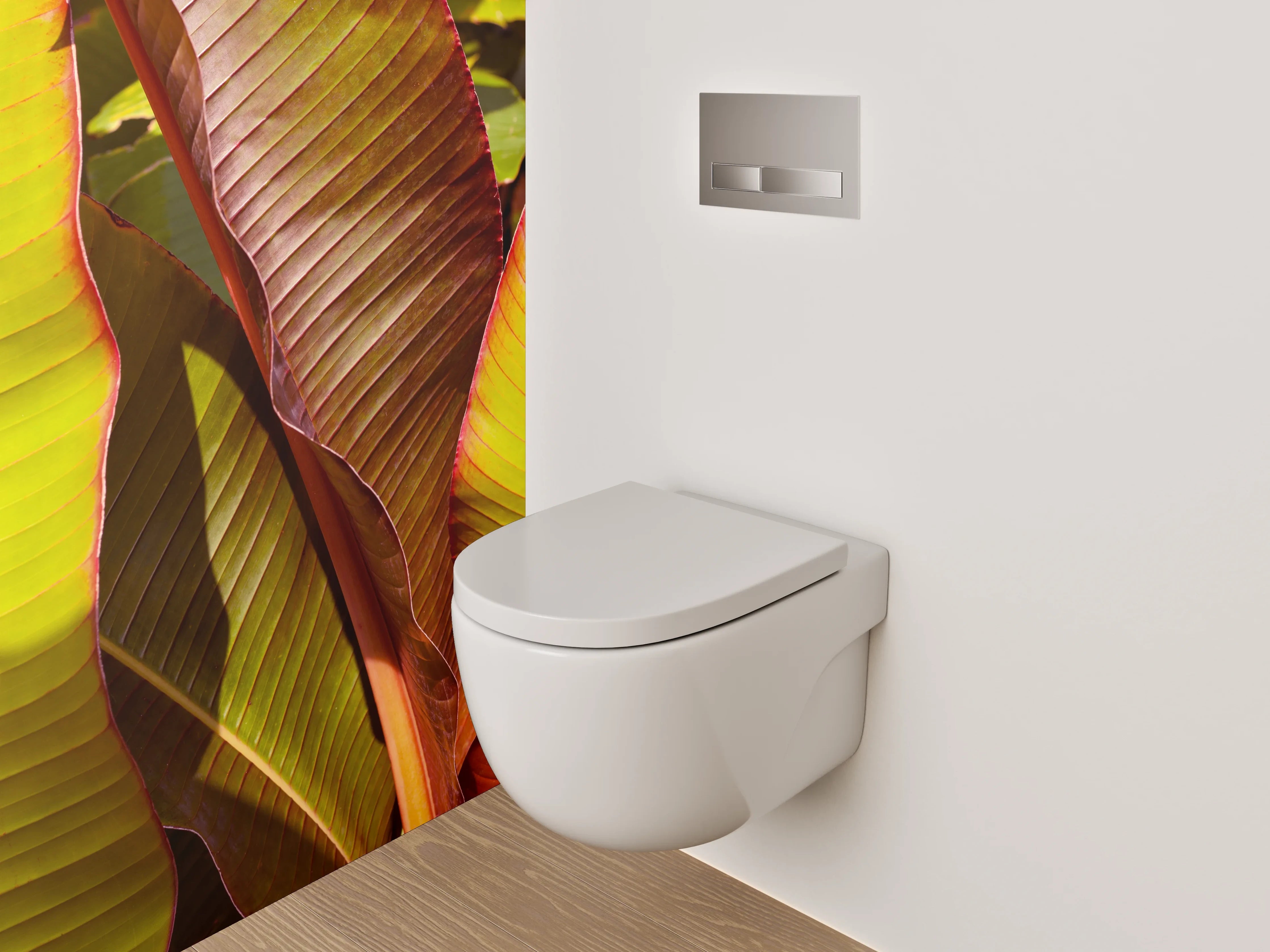 WC-Rückwand - Exotische Bananenblätter Fotomotiv