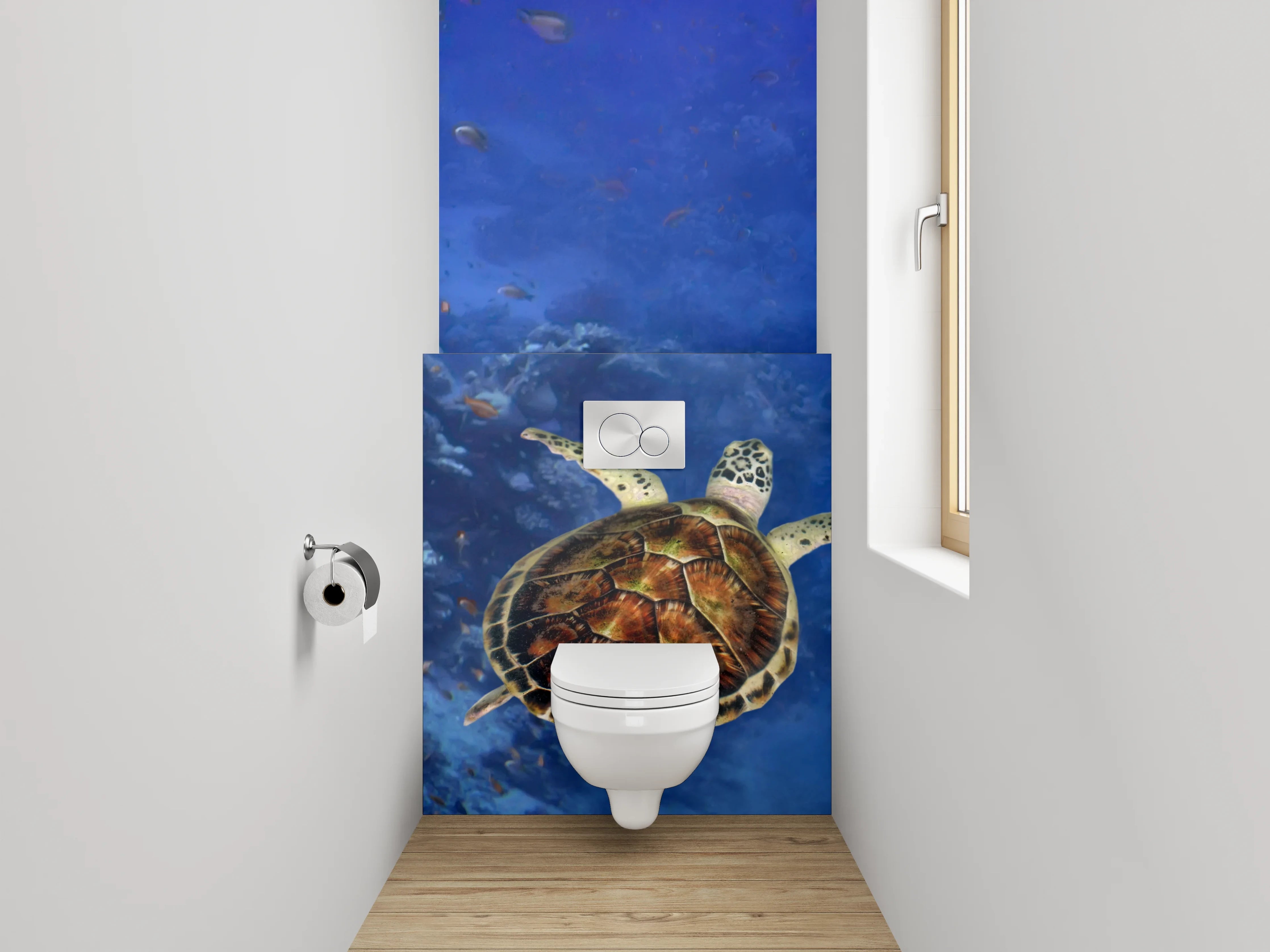WC-Rückwand - Exotisches Korallenriff Unterwasserwelt Fotopanel