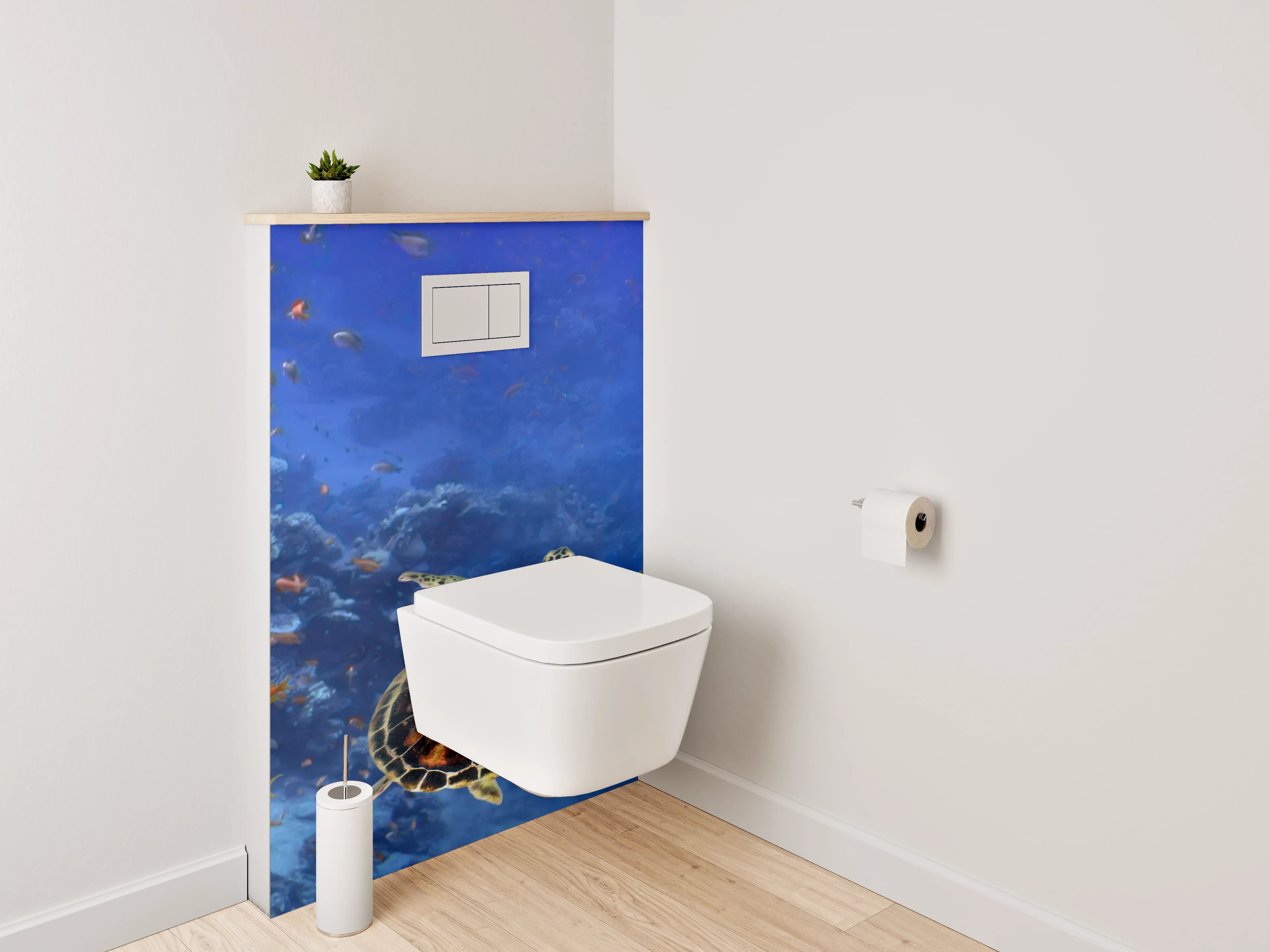 WC-Rückwand - Exotisches Korallenriff Unterwasserwelt Fotopanel
