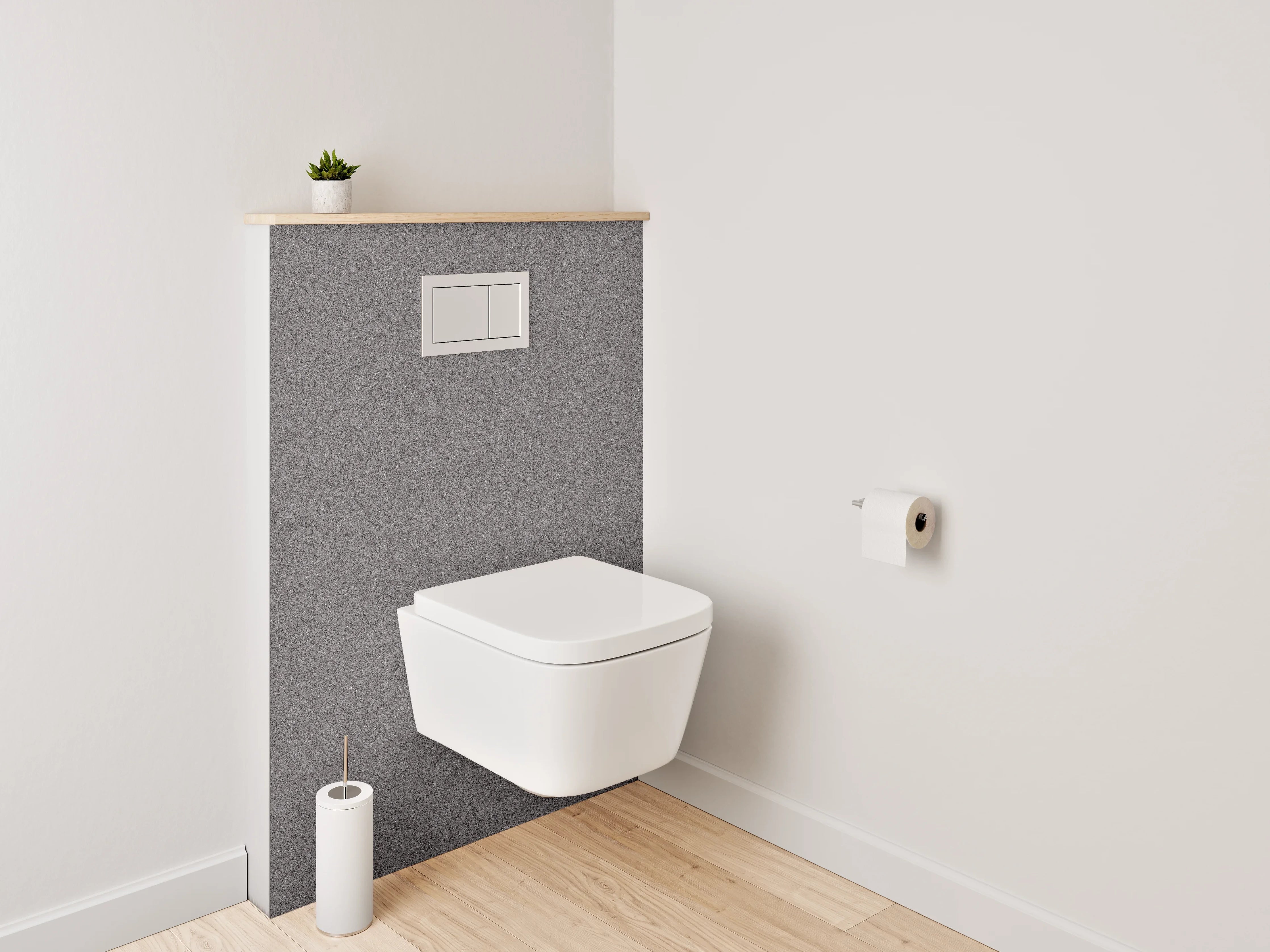 WC-Rückwand - Feines graues Steinmuster Dekorplatte