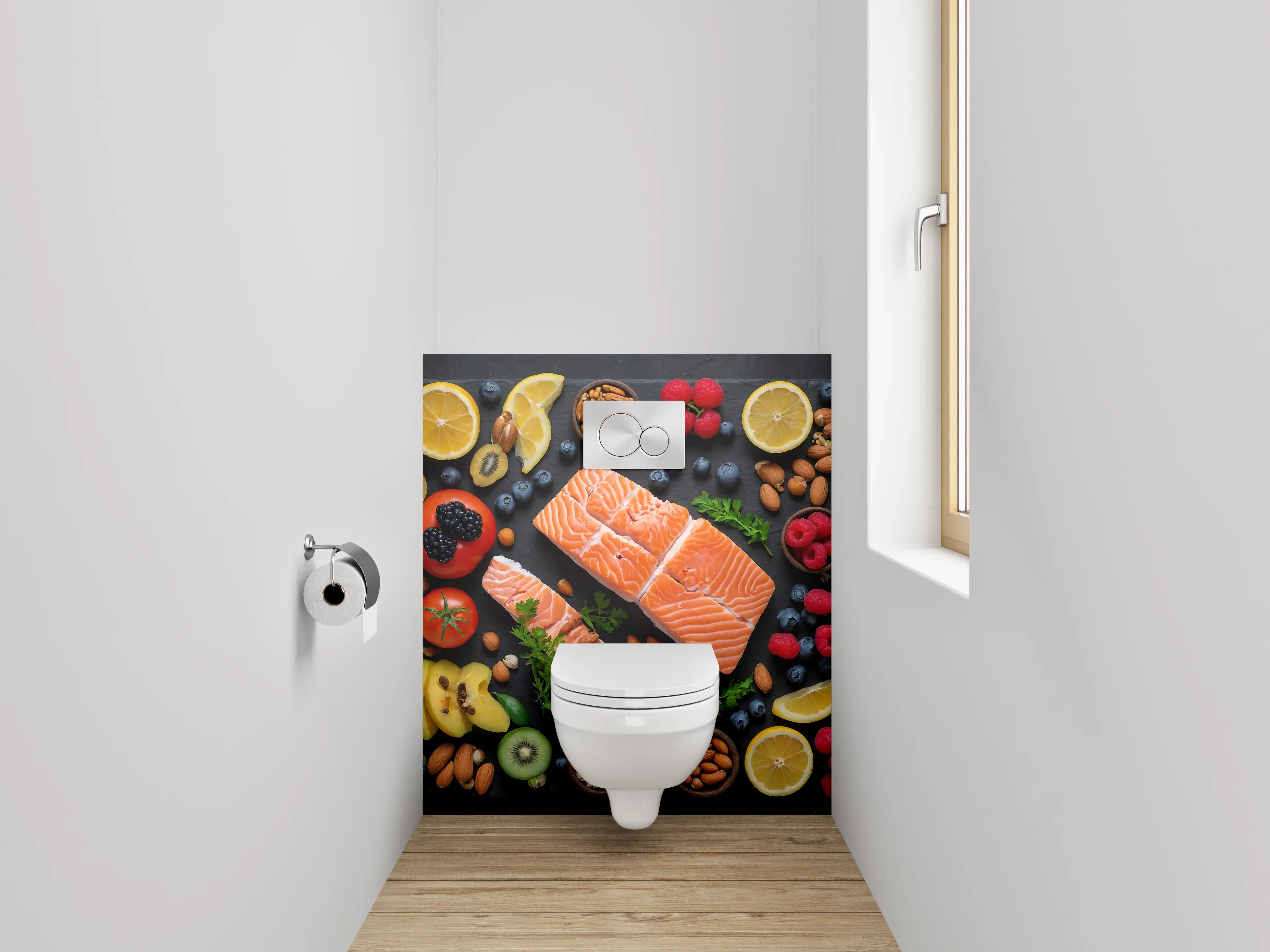 WC-Rückwand - Frische Zutaten – Bunte Vielfalt