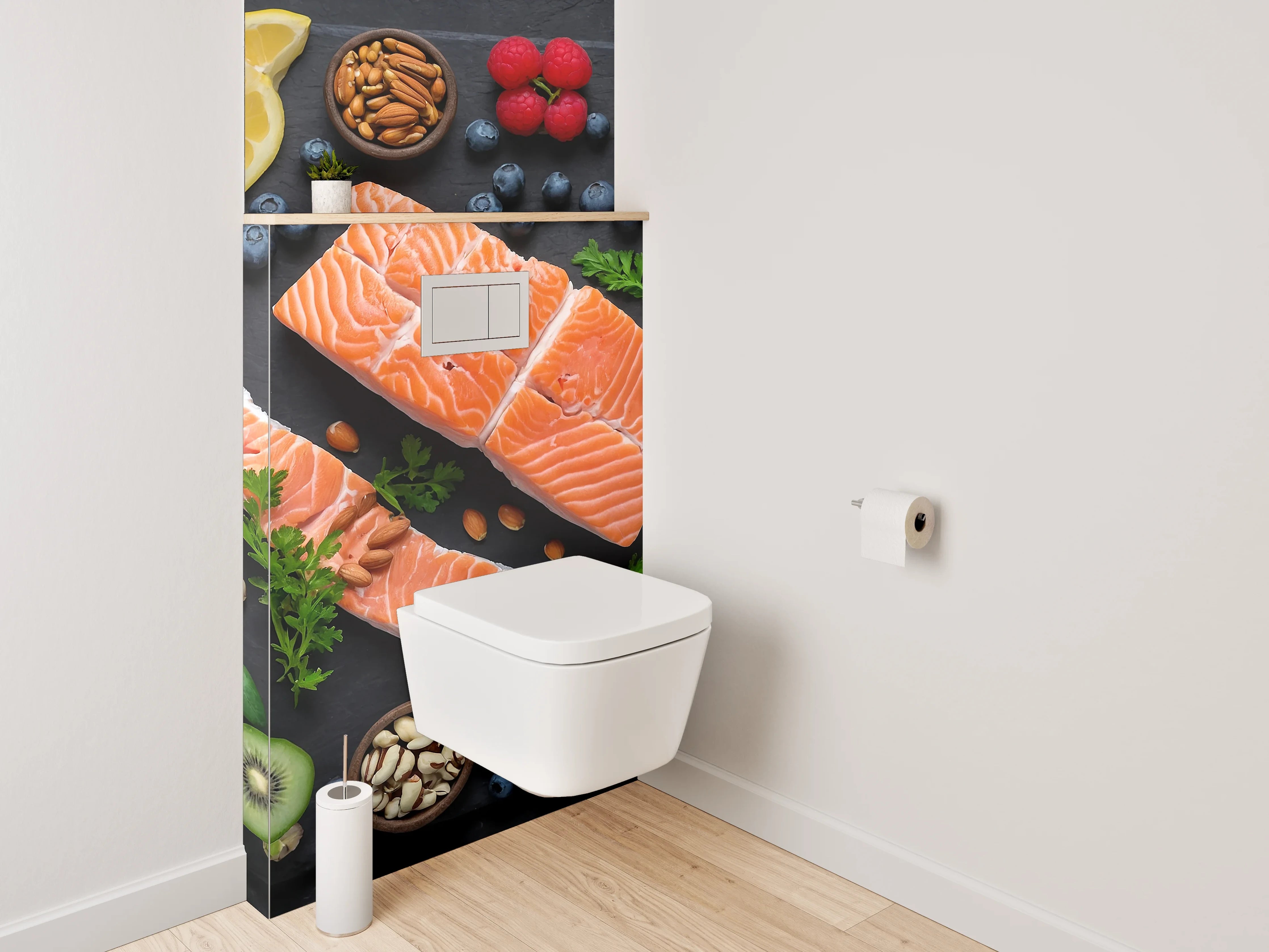 WC-Rückwand - Frische Zutaten – Bunte Vielfalt