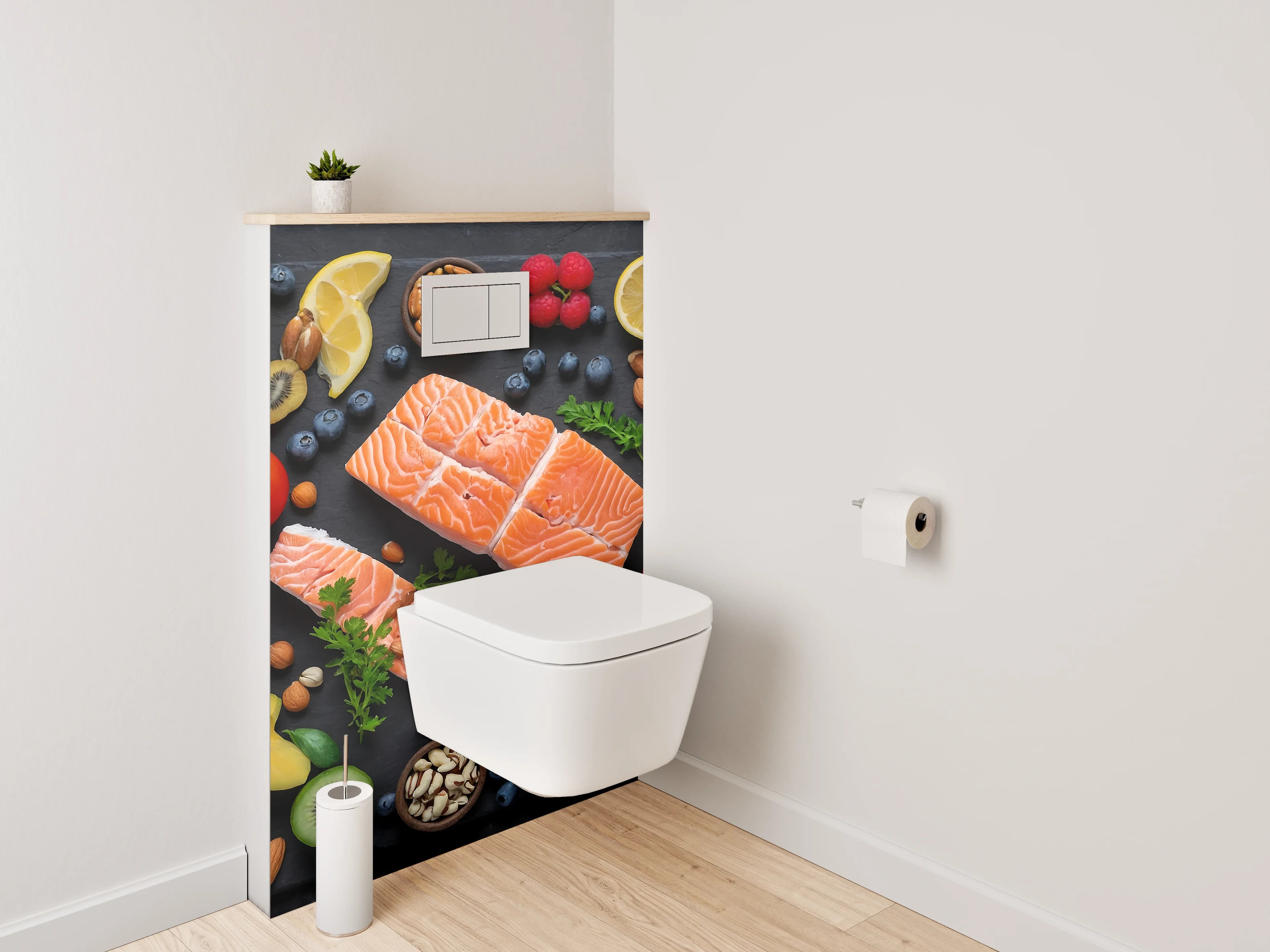 WC-Rückwand - Frische Zutaten – Bunte Vielfalt