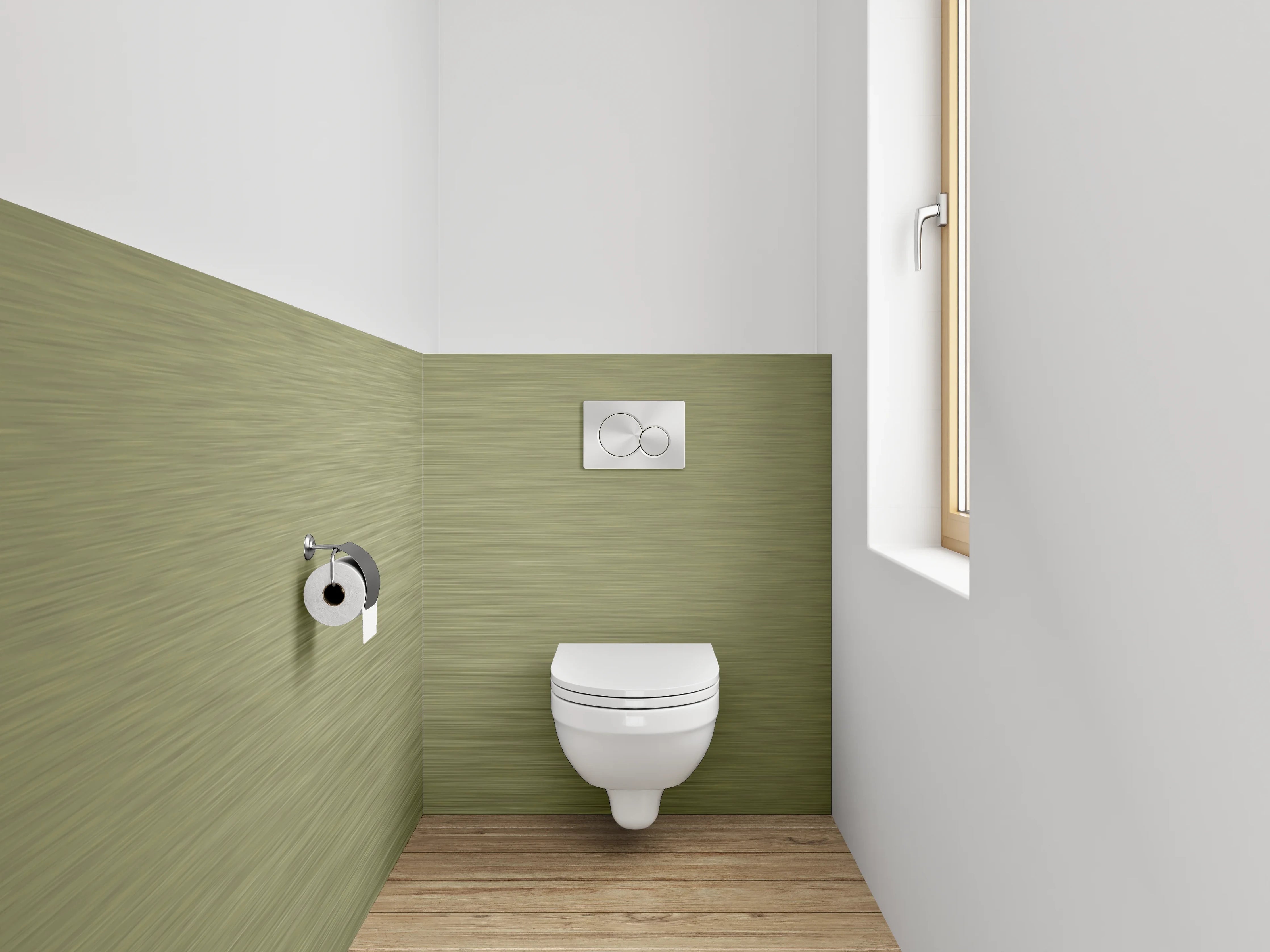 WC-Rückwand - Gebürstetes Gold Metallic Muster