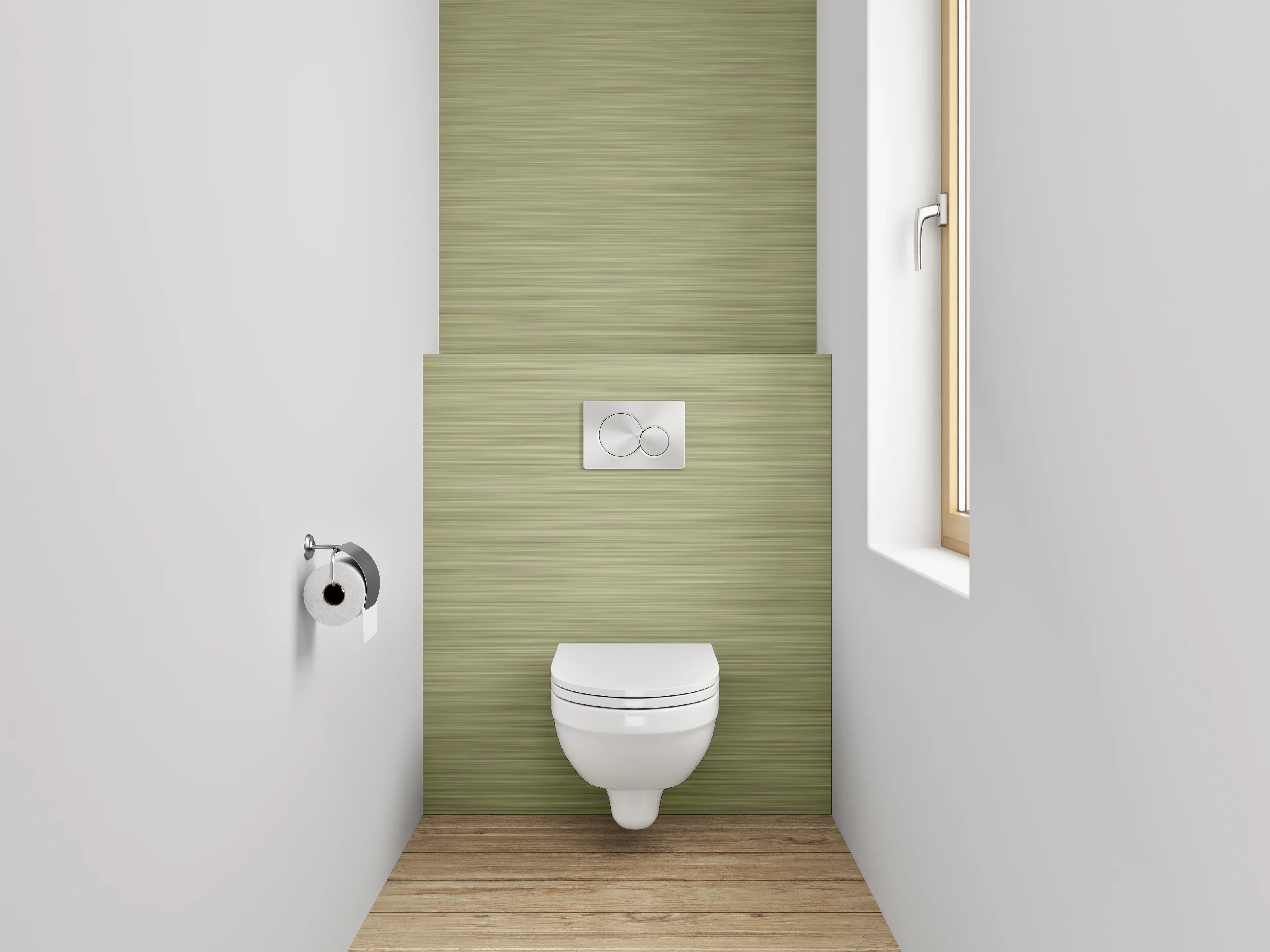 WC-Rückwand - Gebürstetes Gold Metallic Muster