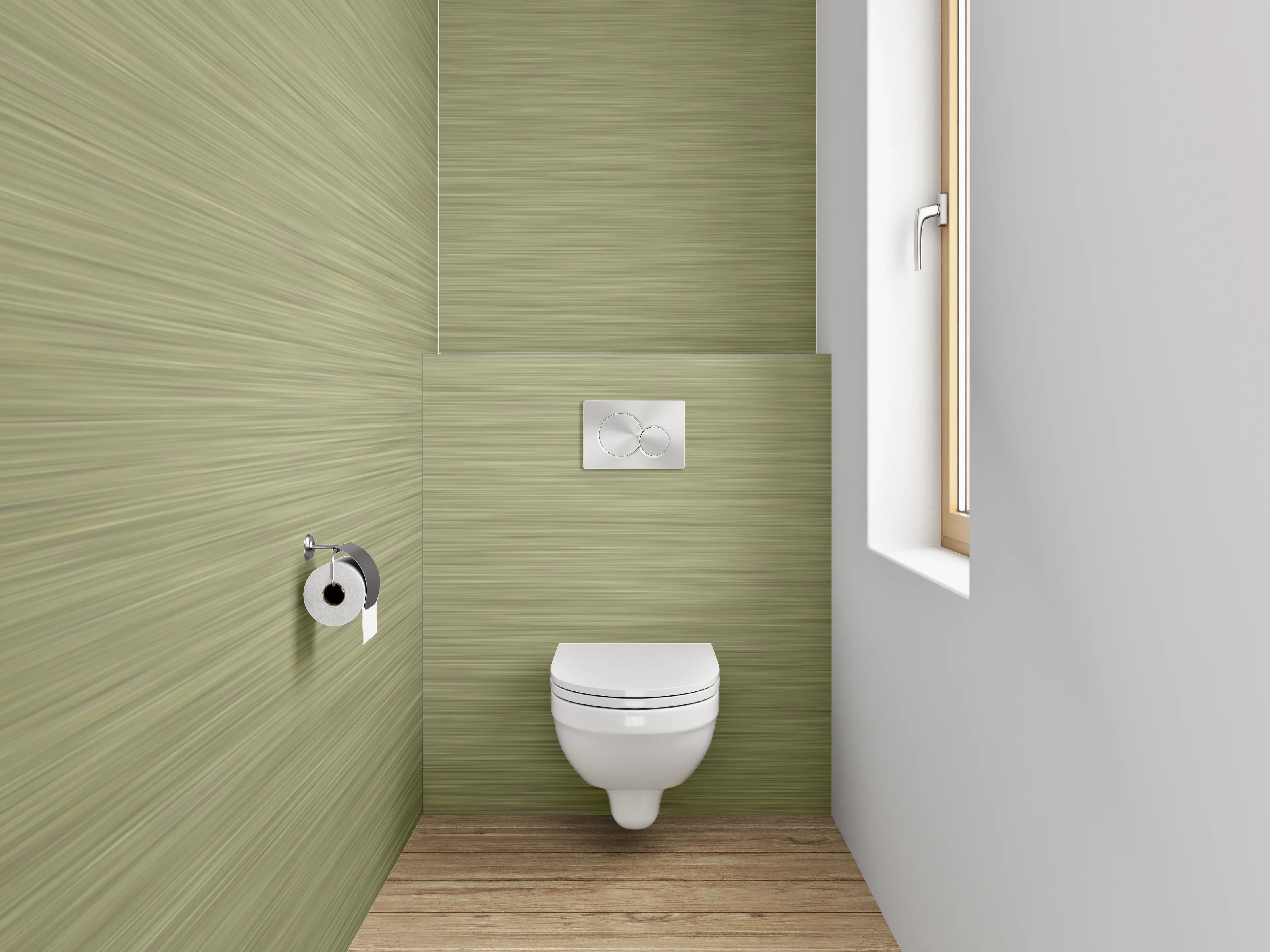 WC-Rückwand - Gebürstetes Gold Metallic Muster