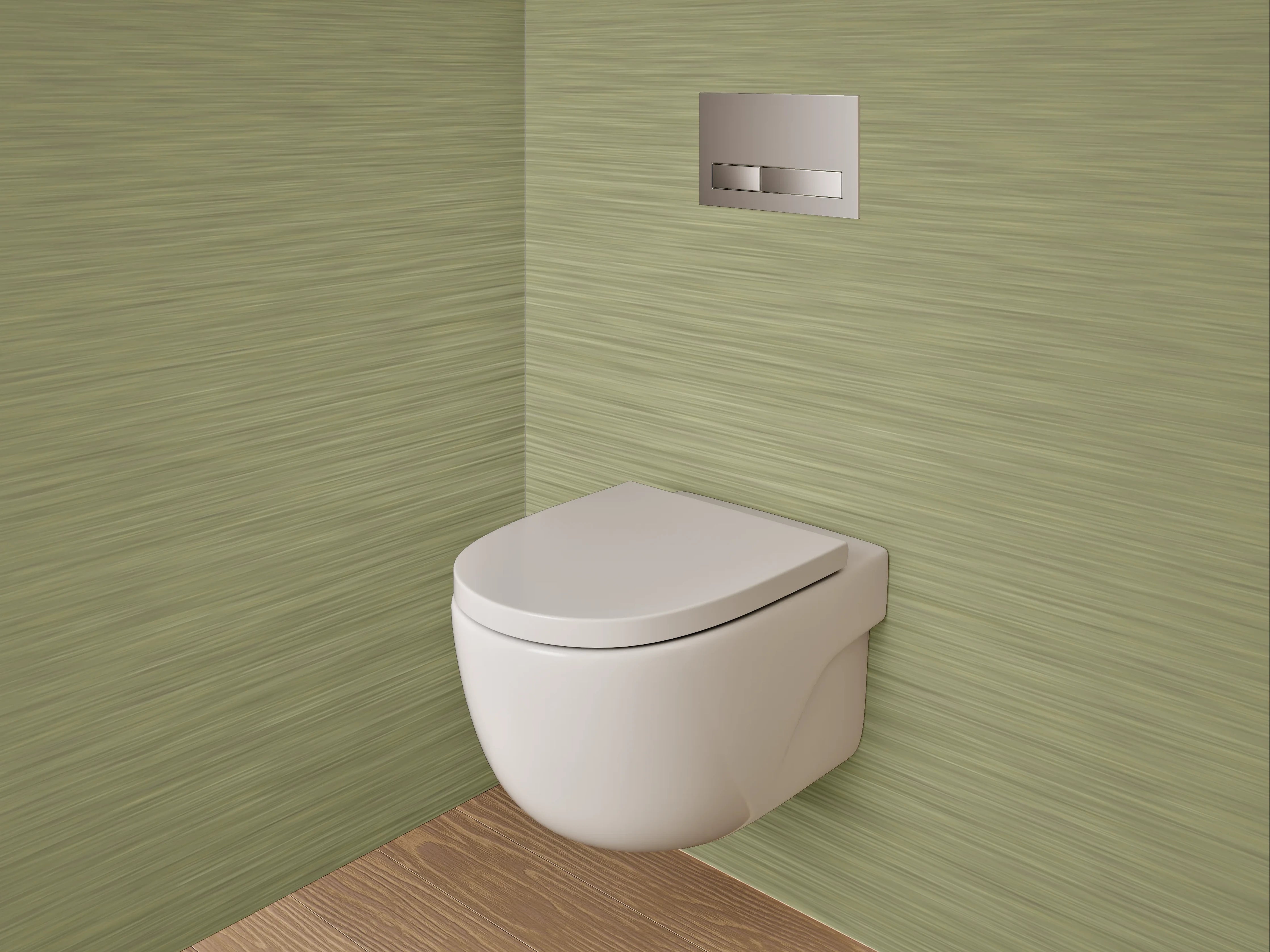 WC-Rückwand - Gebürstetes Gold Metallic Muster