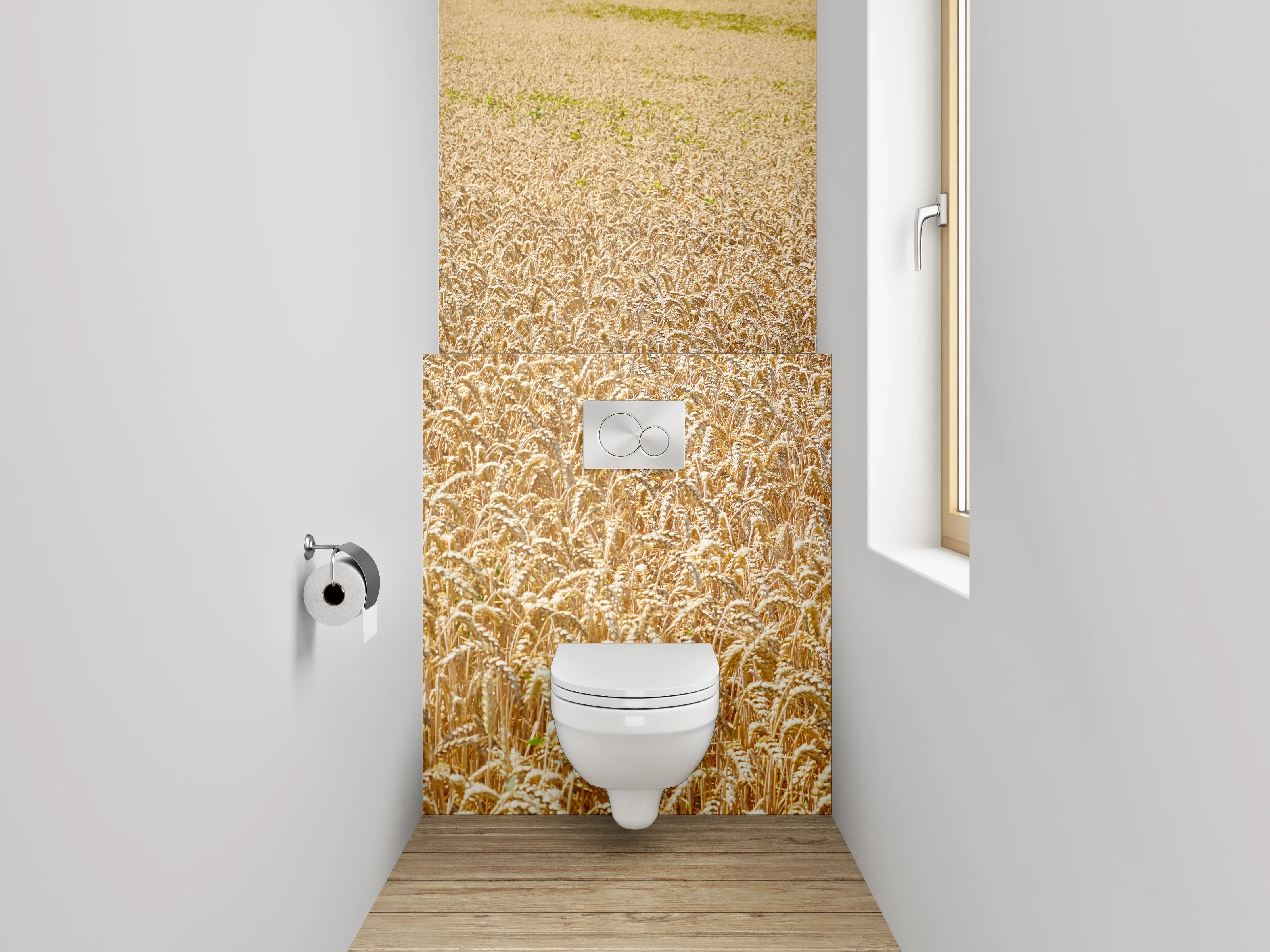 WC-Rückwand - Goldenes Weizenfeld Panorama