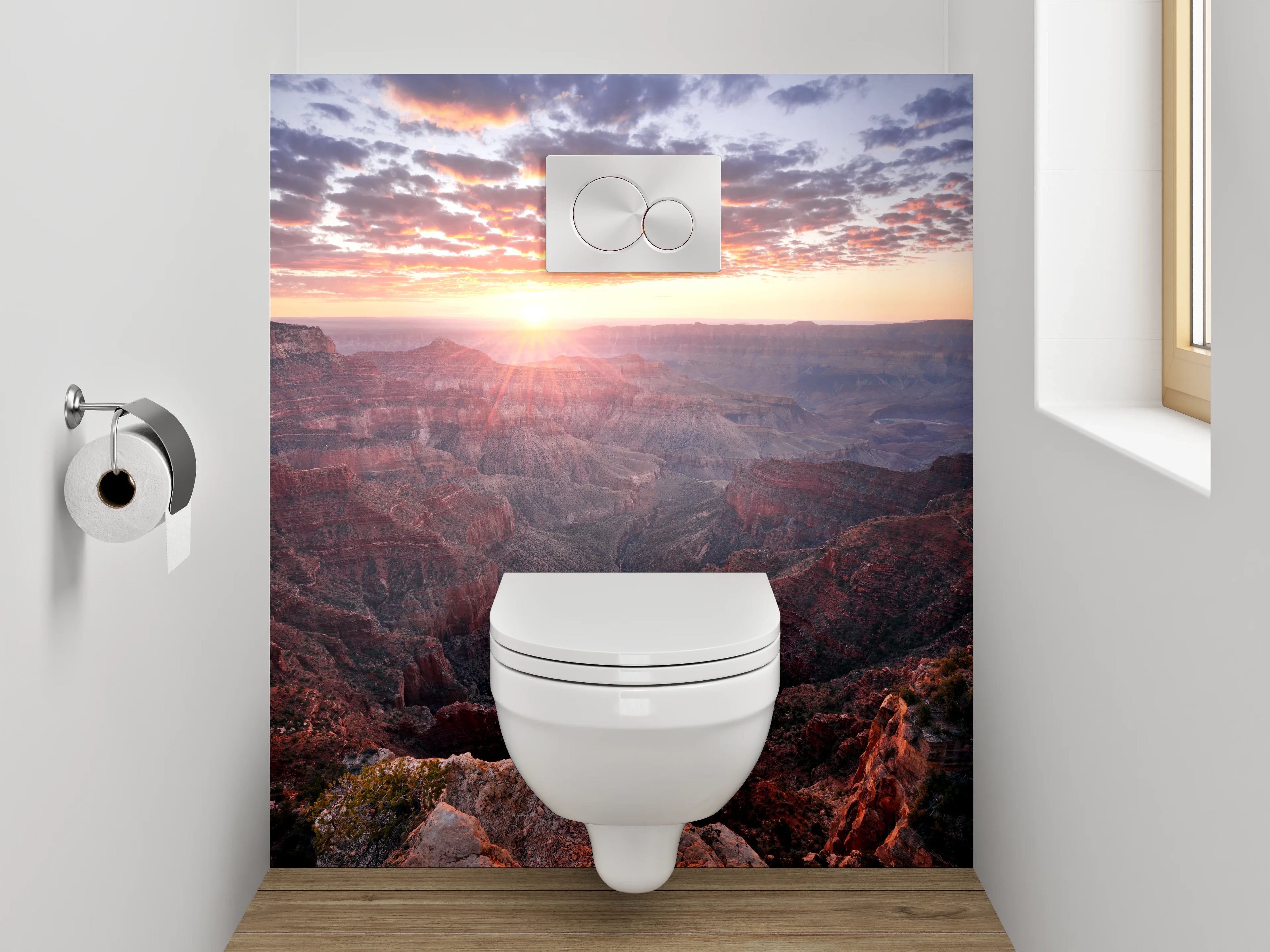 WC-Rückwand - Grand Canyon Sonnenuntergang Landschaft