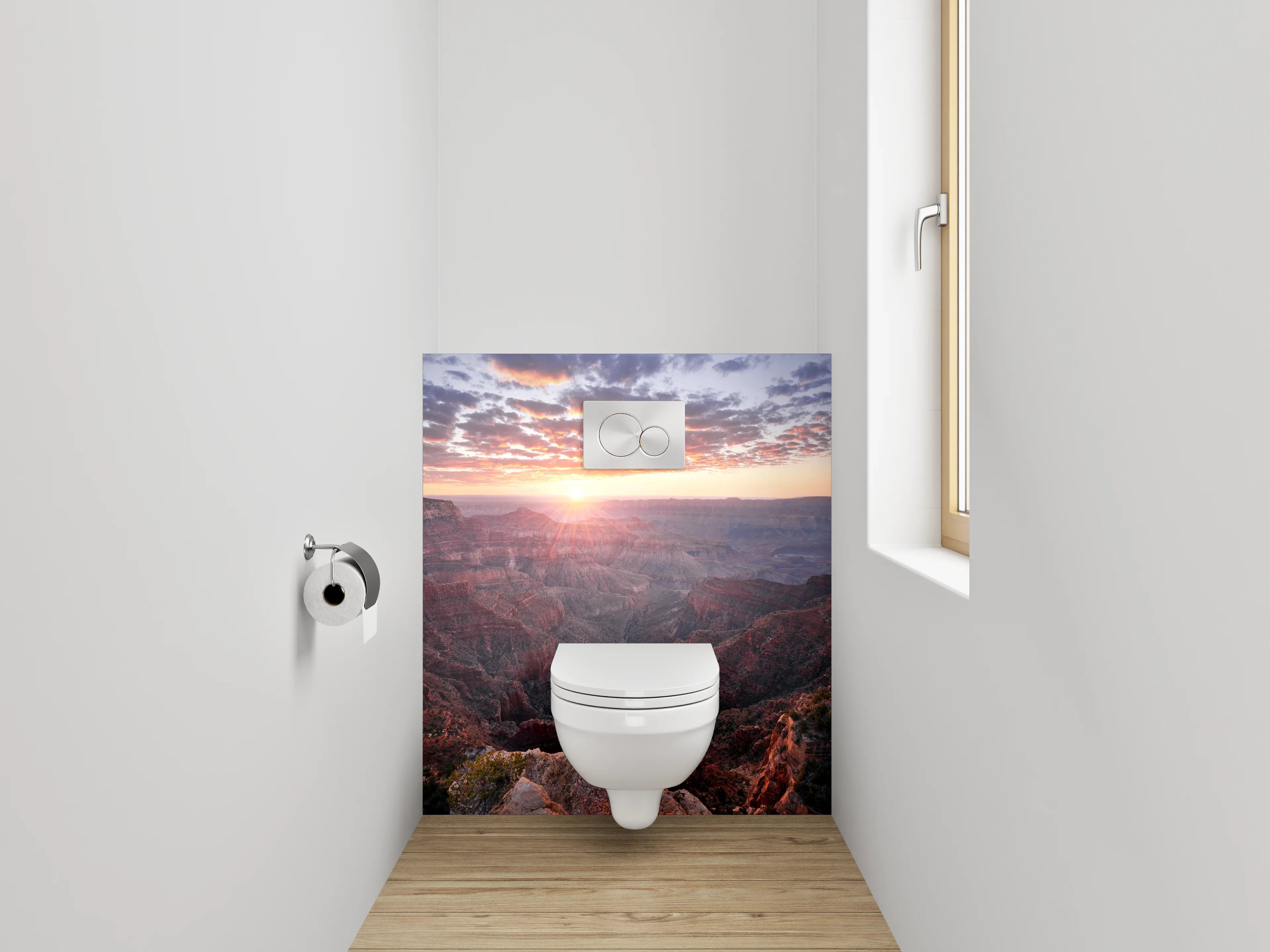 WC-Rückwand - Grand Canyon Sonnenuntergang Landschaft