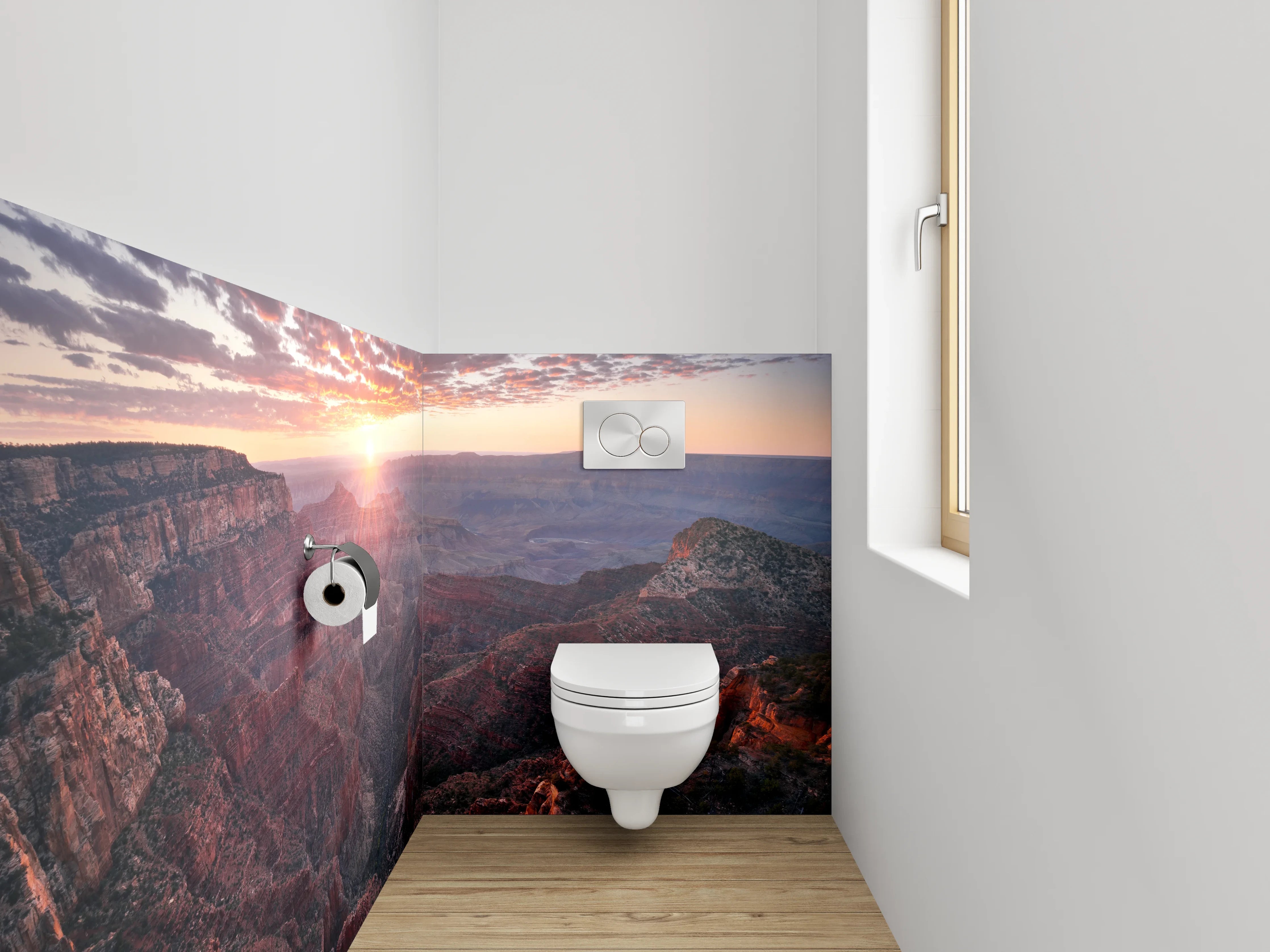 WC-Rückwand - Grand Canyon Sonnenuntergang Landschaft
