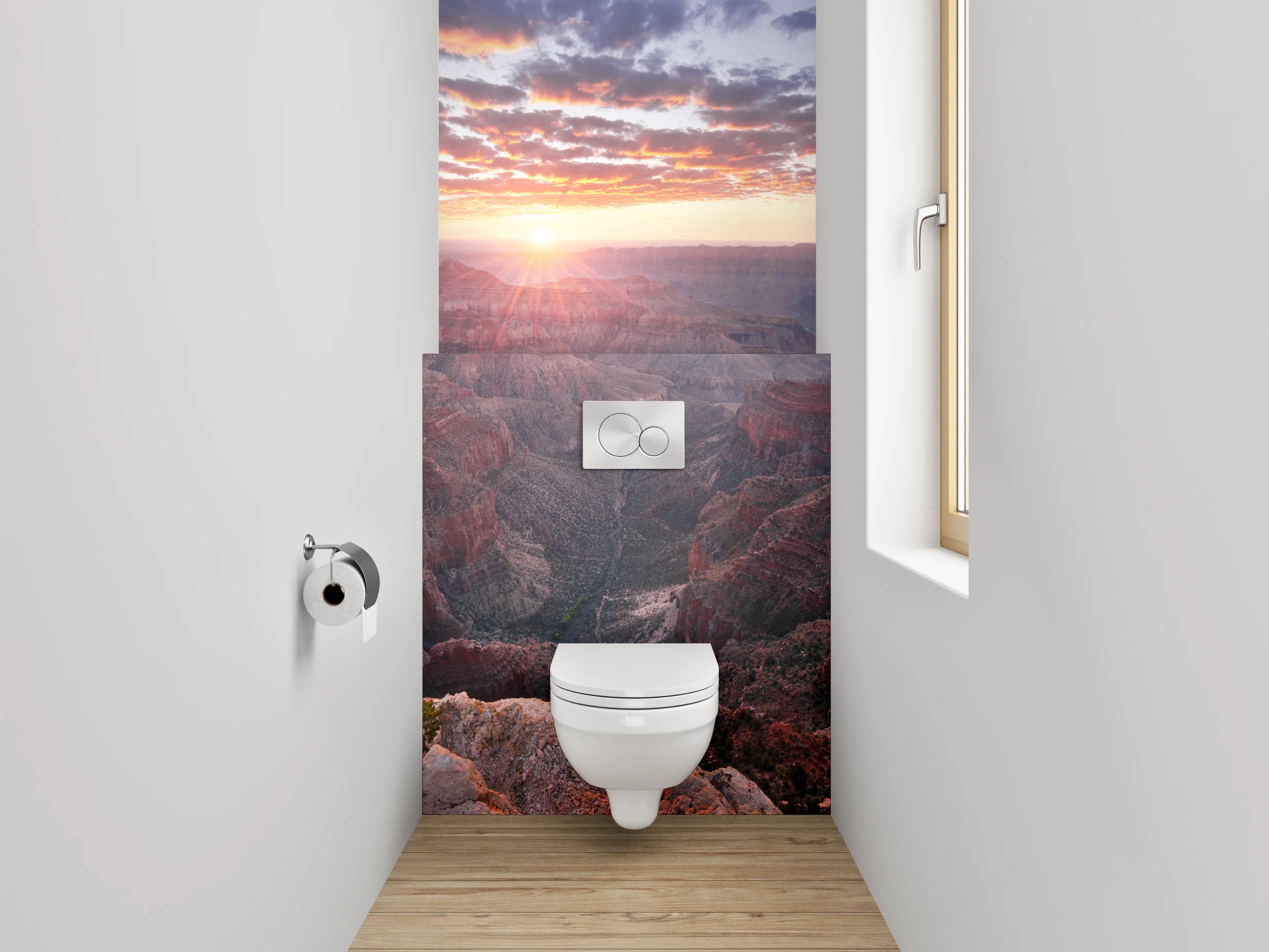 WC-Rückwand - Grand Canyon Sonnenuntergang Landschaft