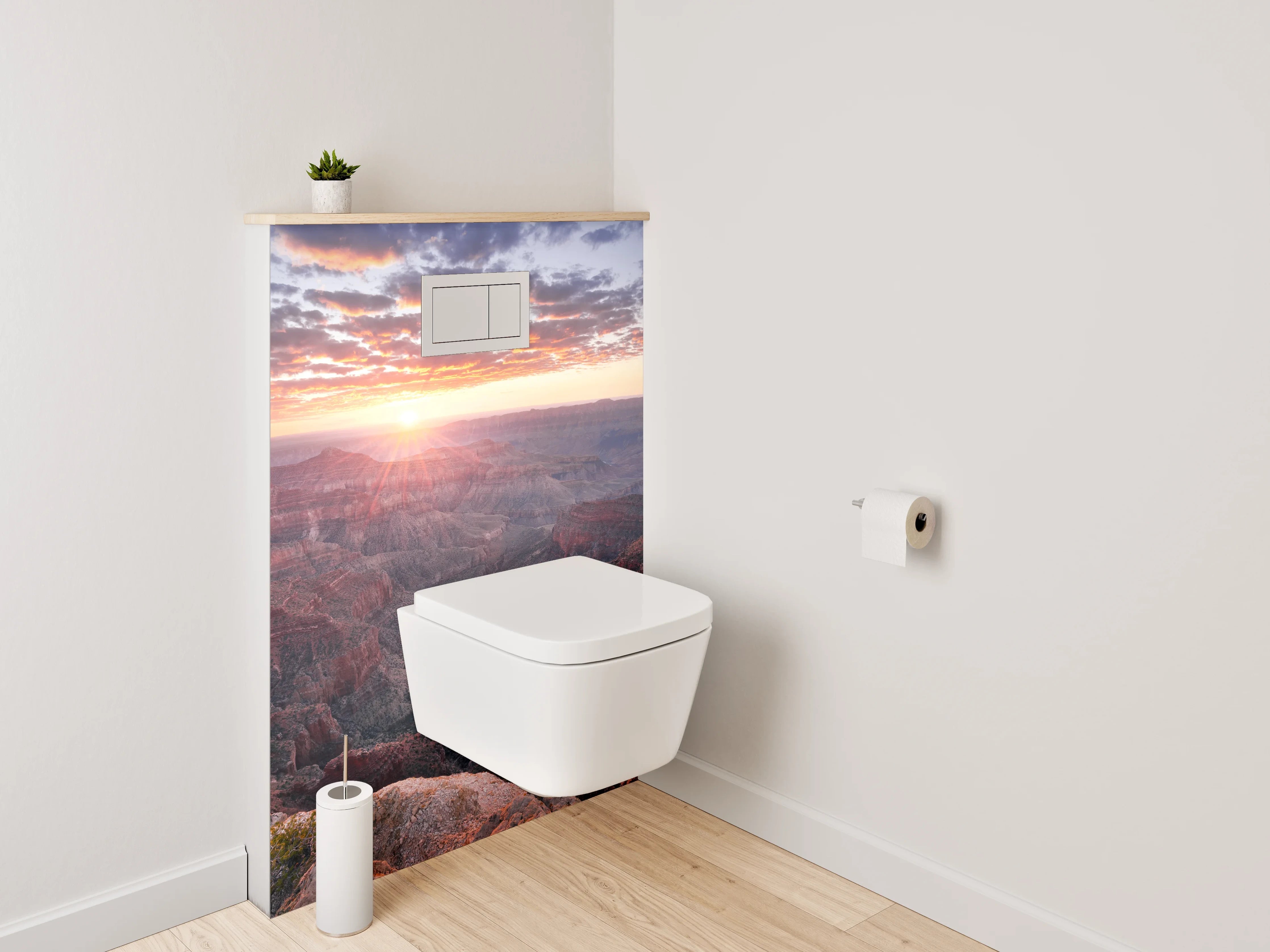 WC-Rückwand - Grand Canyon Sonnenuntergang Landschaft