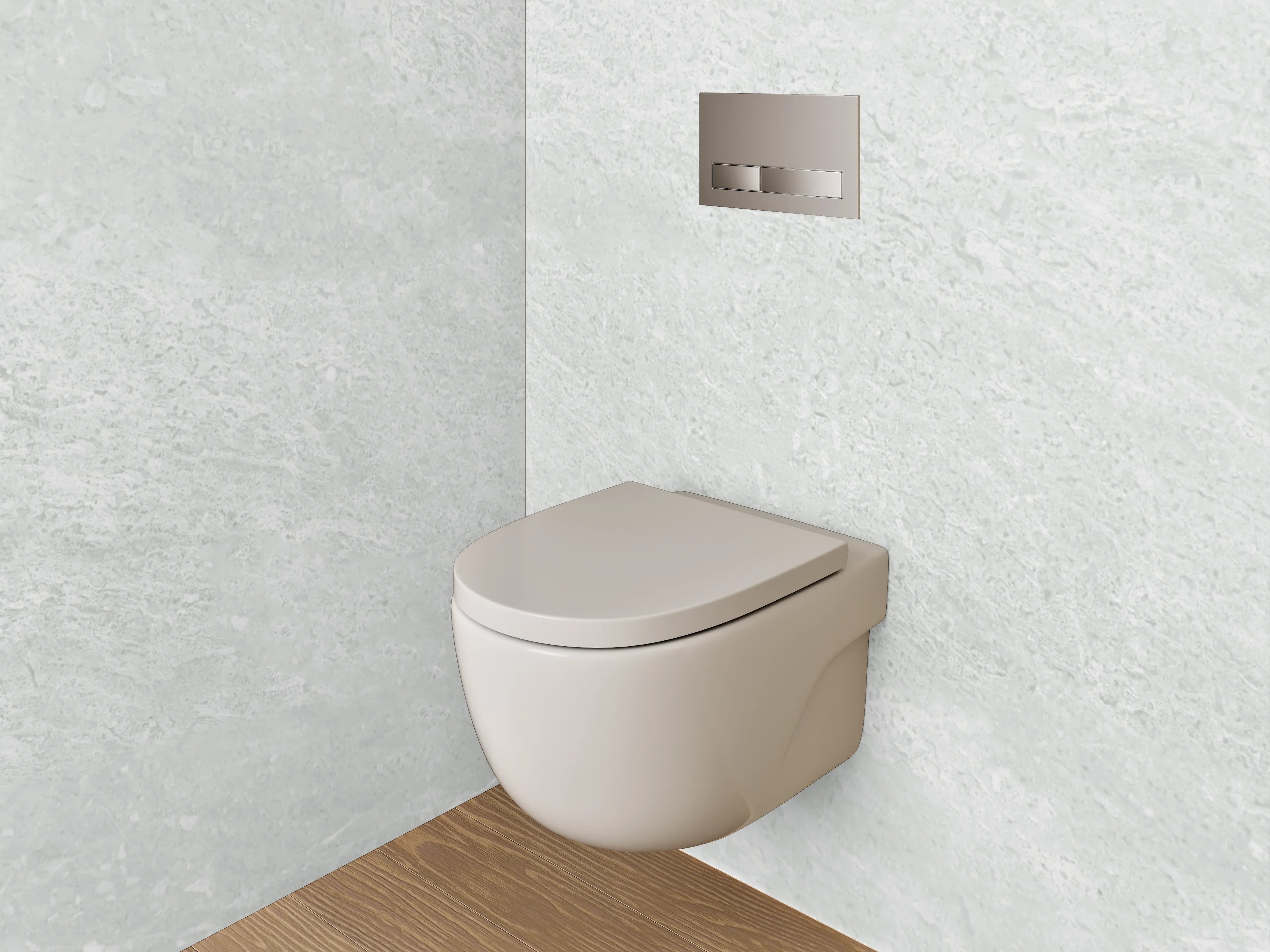 WC-Rückwand - Grauer Marmor-Feinheit