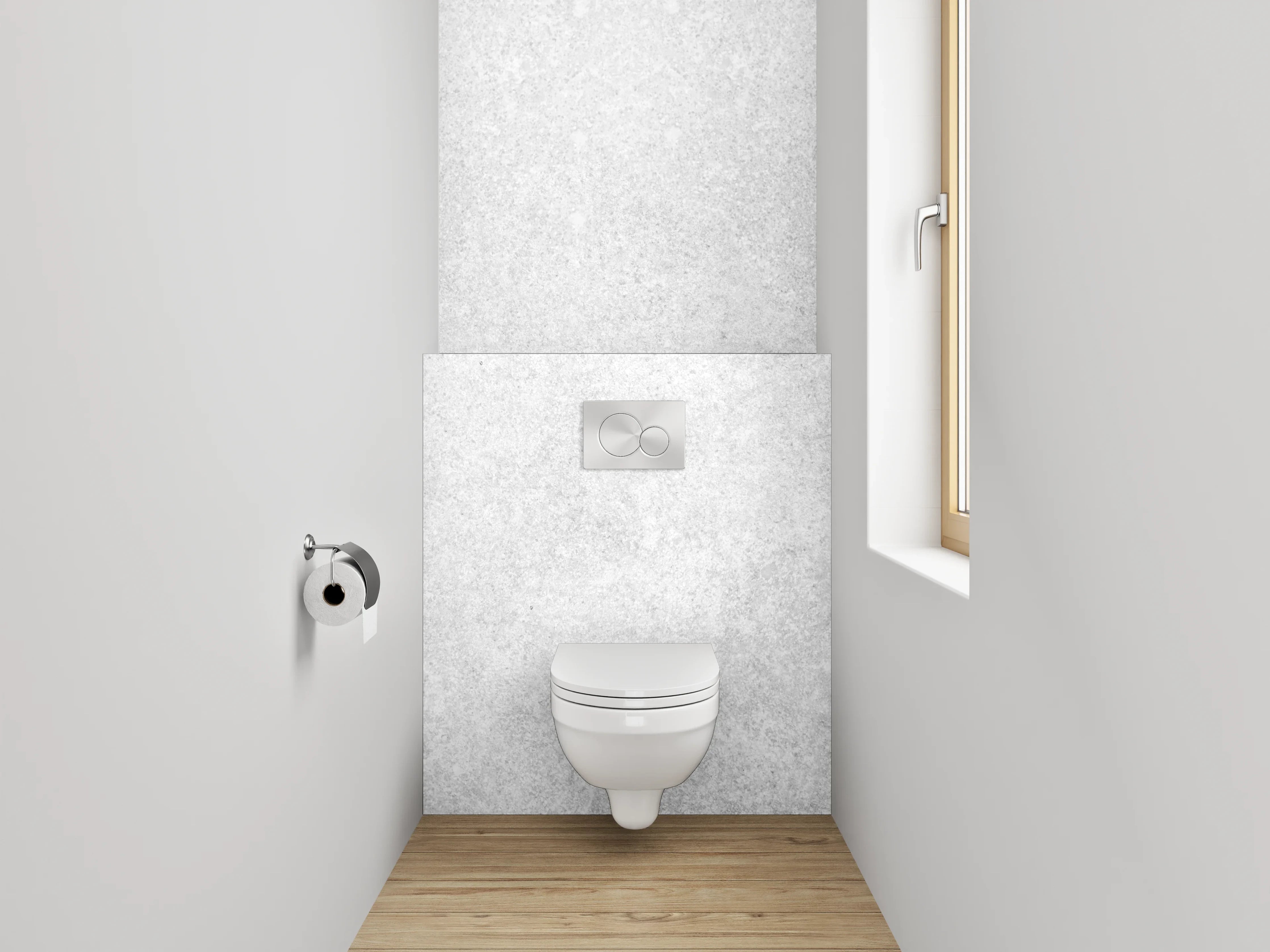 WC-Rückwand - Helle Grau-Texturwand