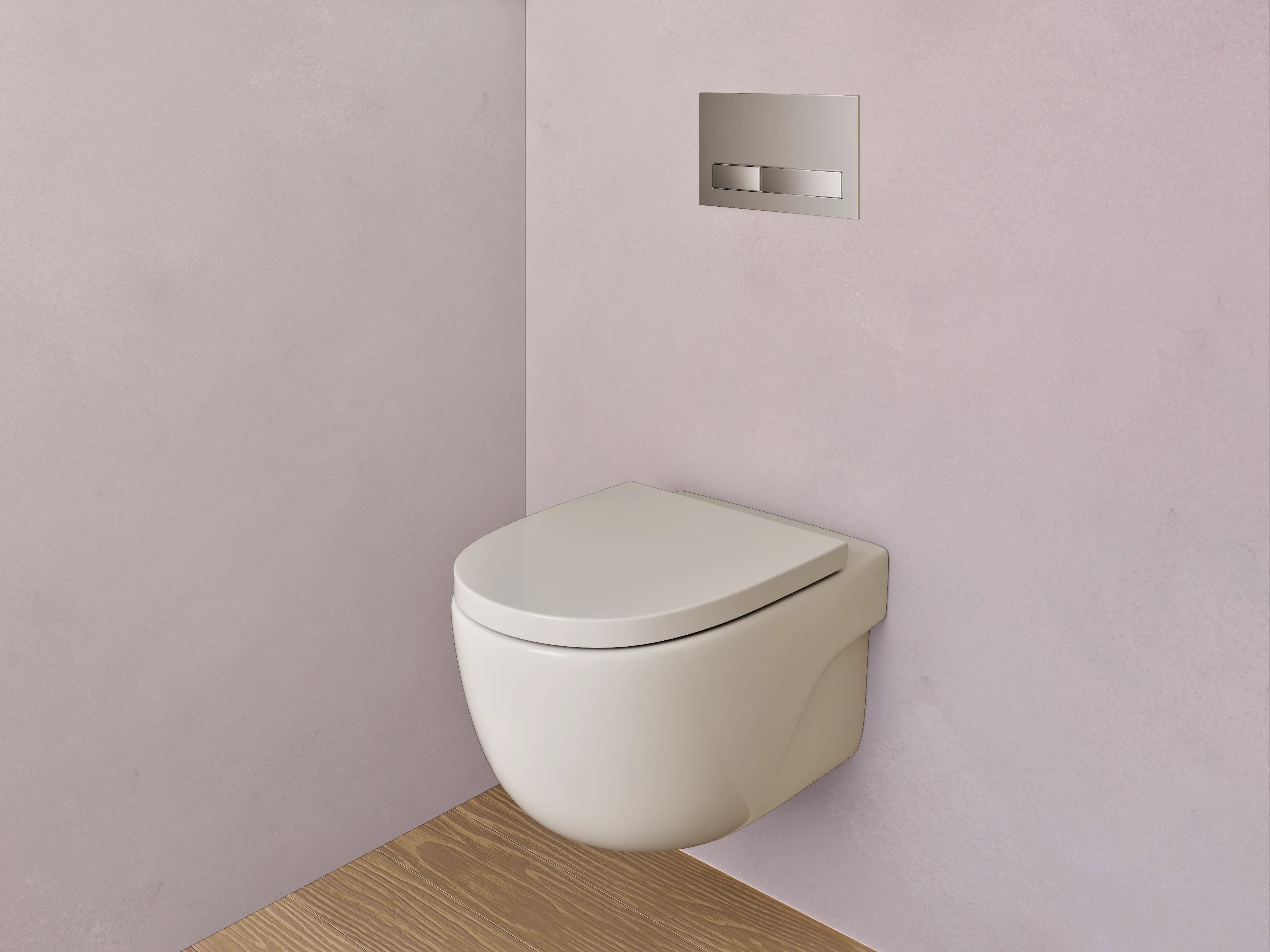 WC-Rückwand - Helle Graustruktur im Weiß