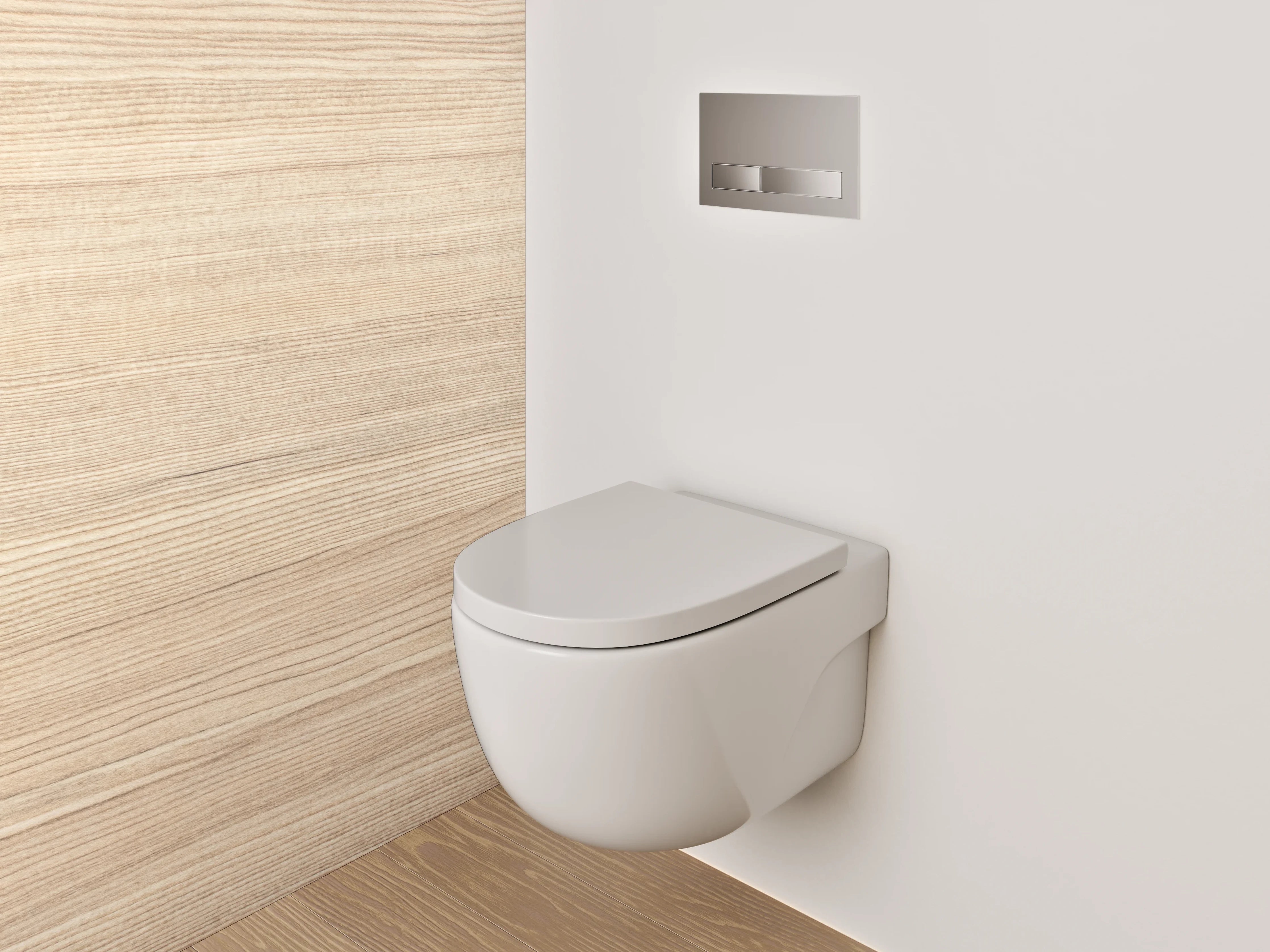 WC-Rückwand - Helle Holzoptik Struktur