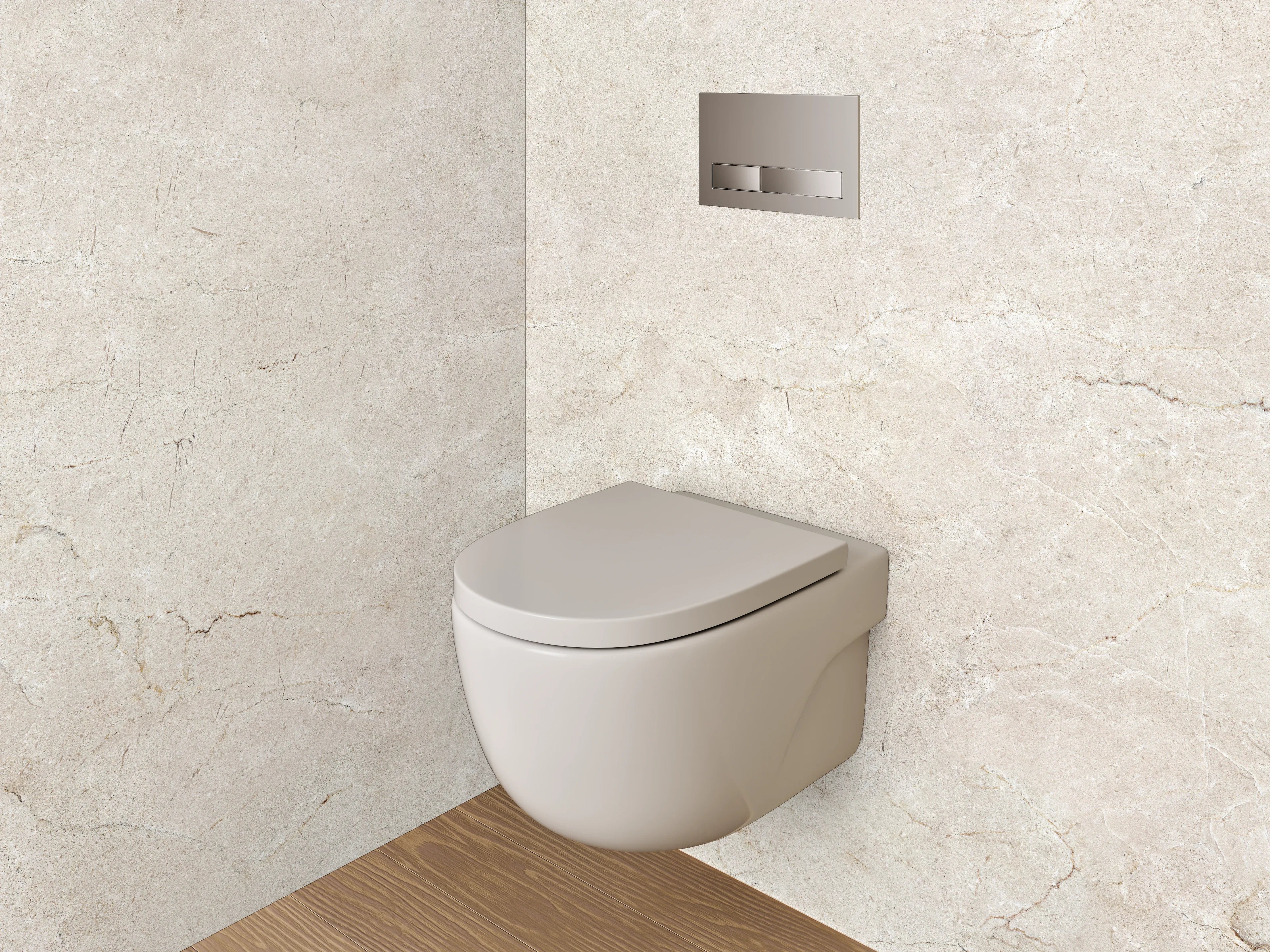 WC-Rückwand - Helle Sonnenlichtaufnahme auf Sandstein