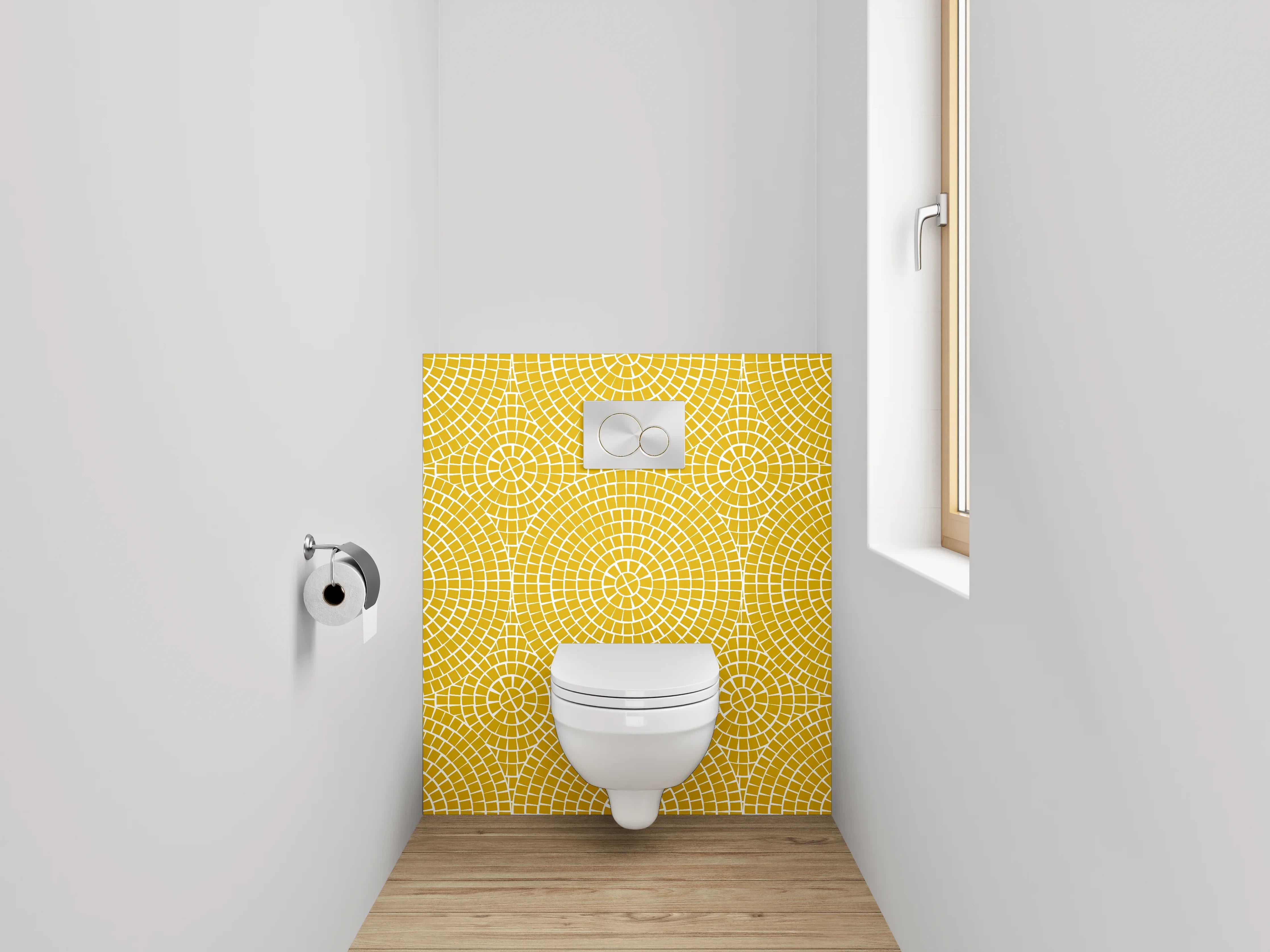 WC-Rückwand - Helle und elegante Muster-Designs